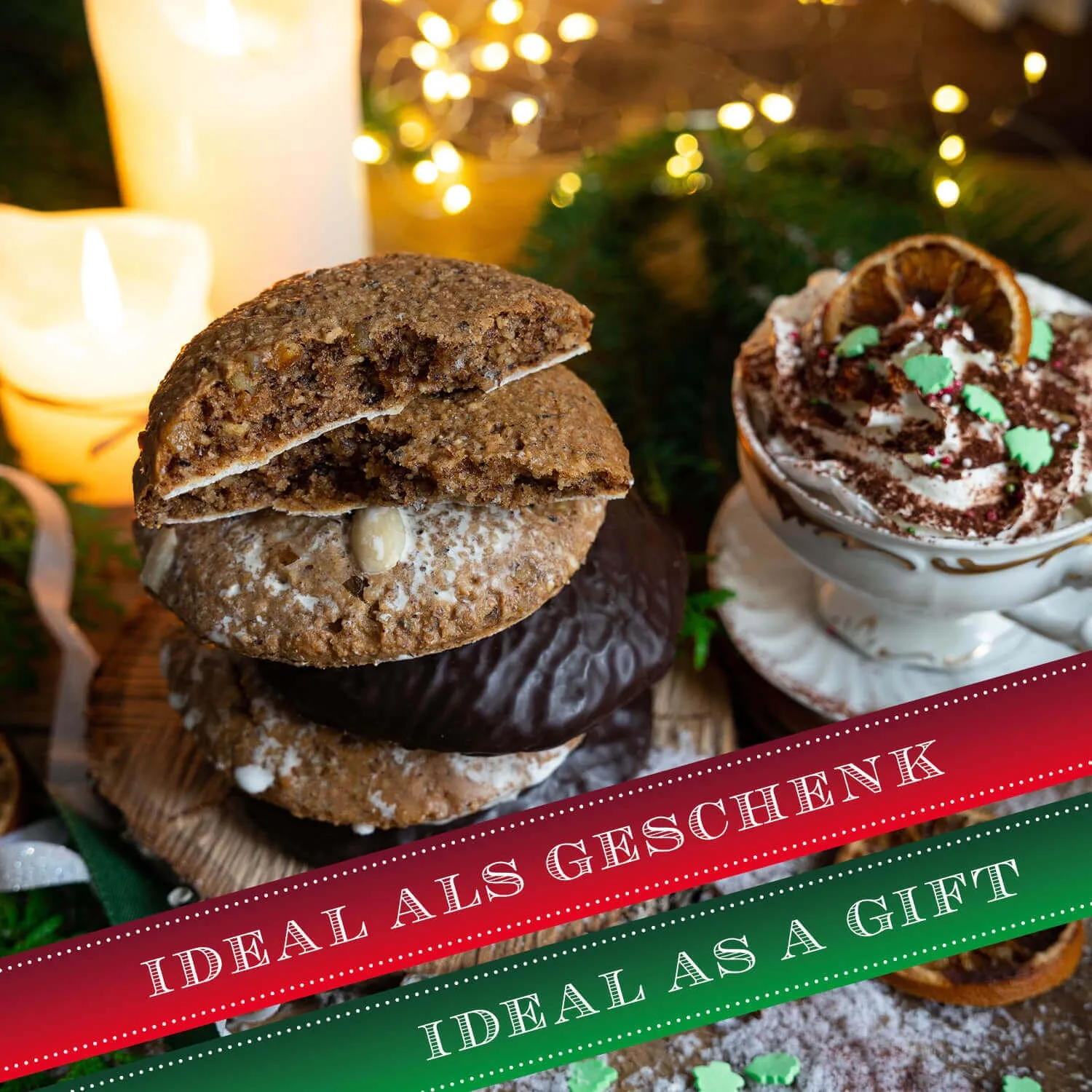 Lebkuchen dürfen in der Weihnachtszeit niemals fehlen. Unsere sind besonders lecker! Entdecke das ganze Lebkuchen-Sortiment!