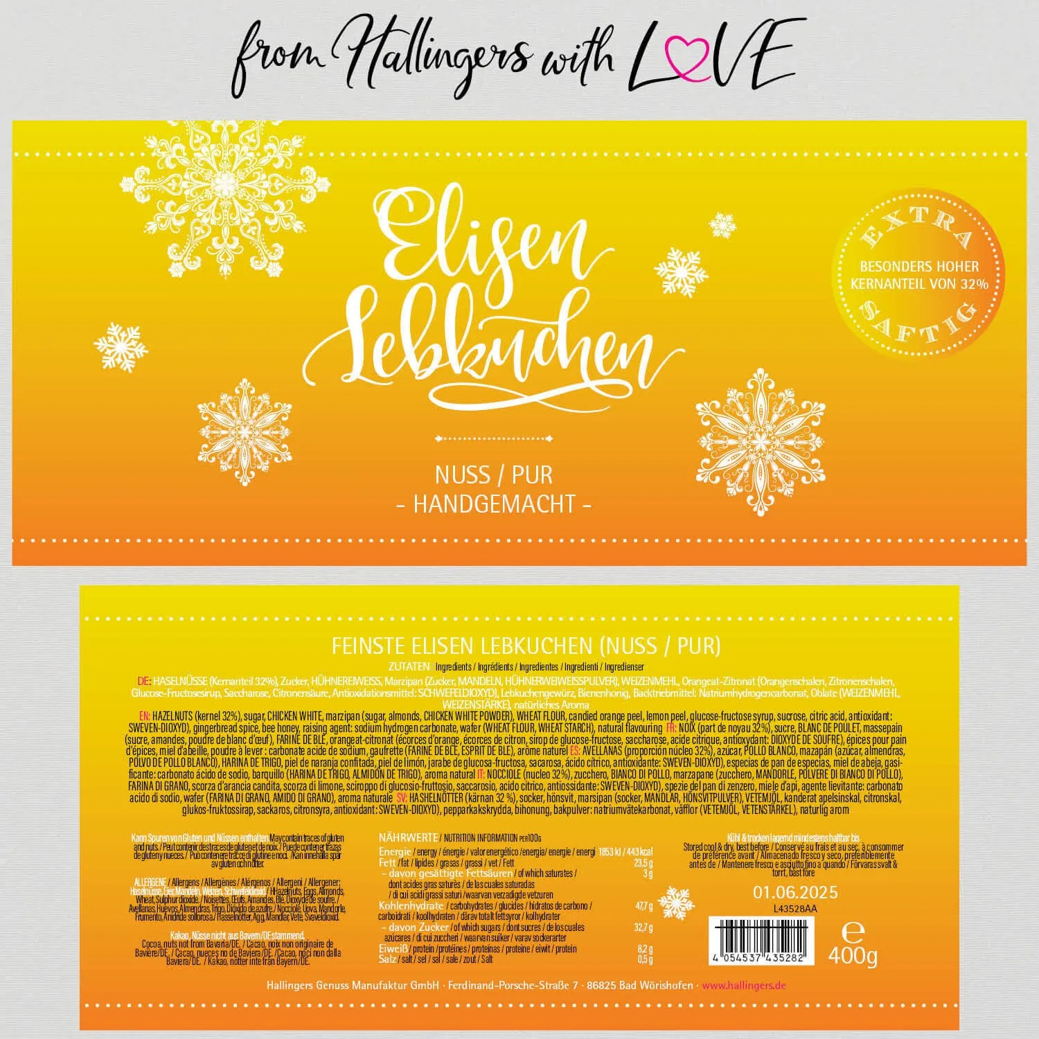 Nuss (pur) (Elisenlebkuchen)