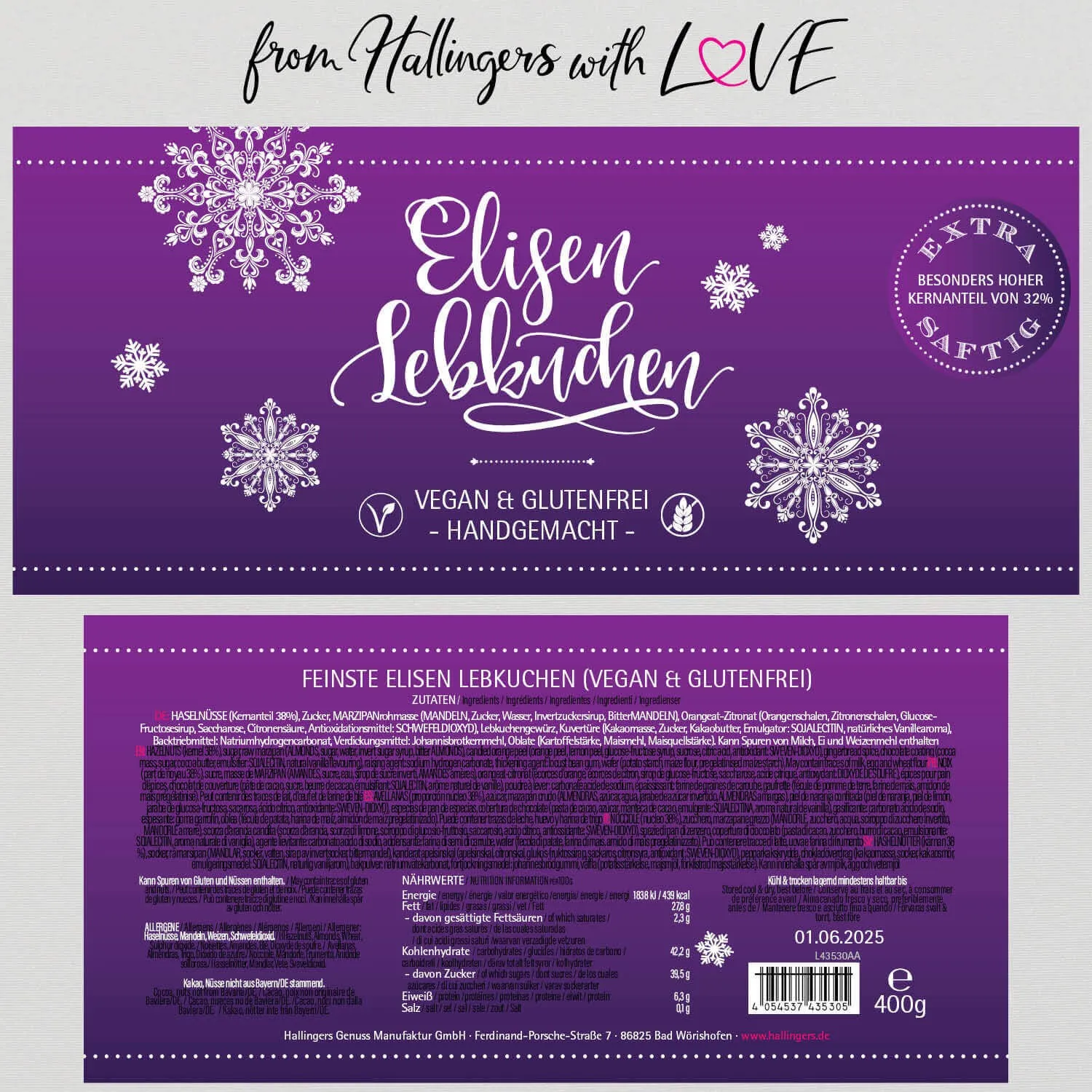 Vegan & glutenfrei (Elisenlebkuchen, vegan)