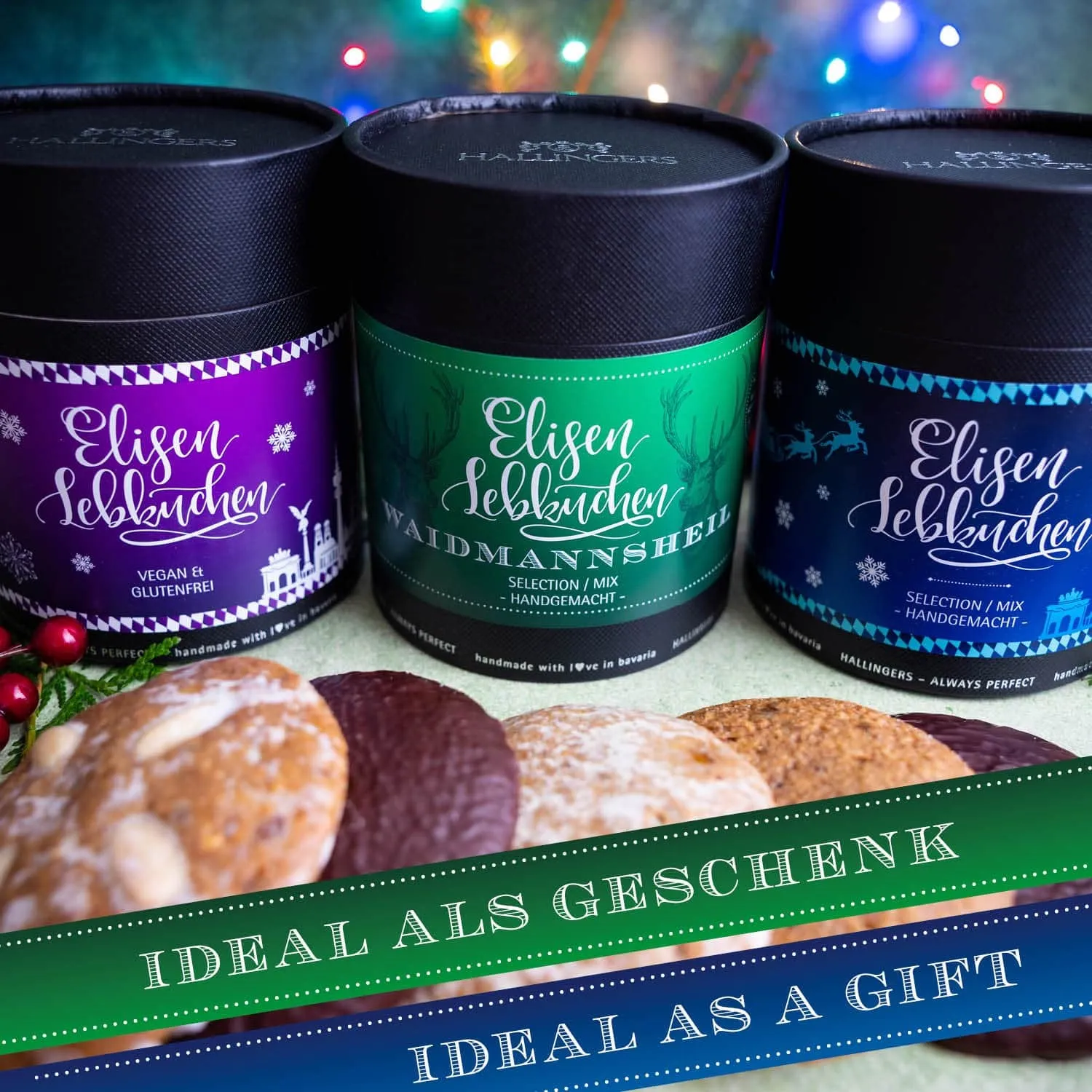 Lebkuchen dürfen in der Weihnachtszeit niemals fehlen. Unsere sind besonders lecker! Perfekt als Geschenk!