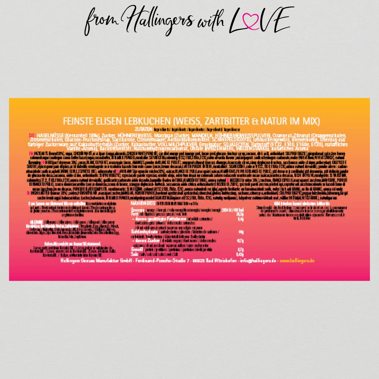 Summer Edition (Sommer-Elisenlebkuchen)