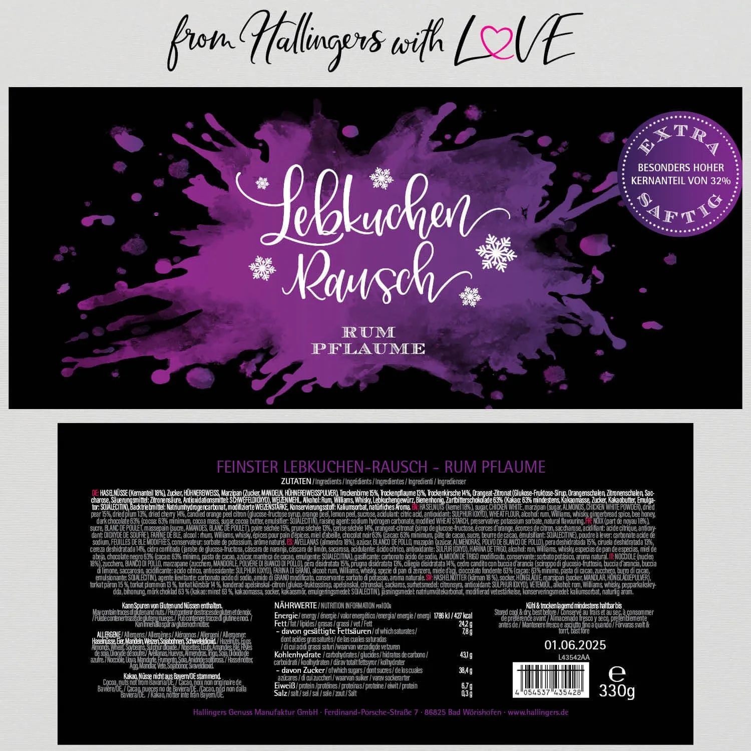 Lebkuchenrausch Rum-Pflaume (Lebkuchenrausch-Mix)