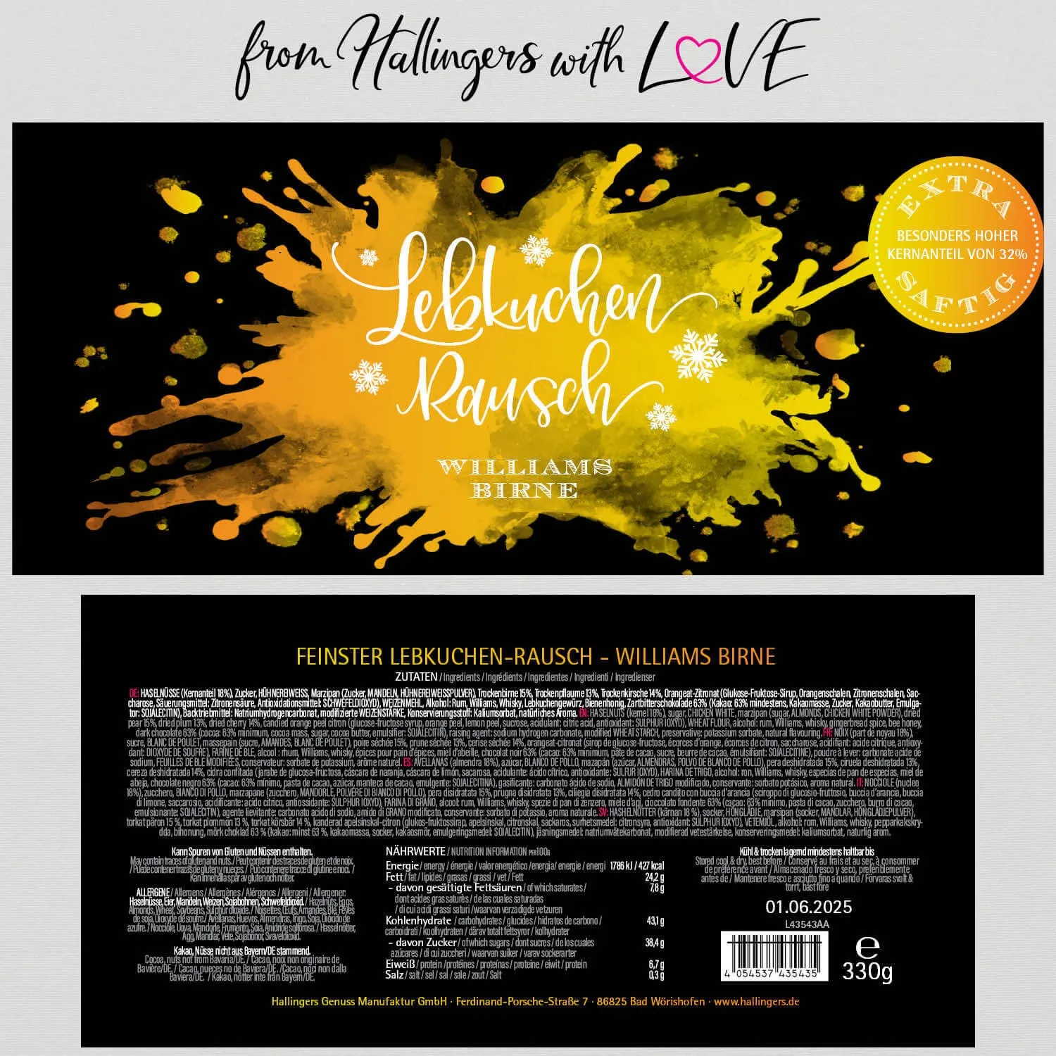 Lebkuchenrausch Williams-Birne (Lebkuchenrausch-Mix)