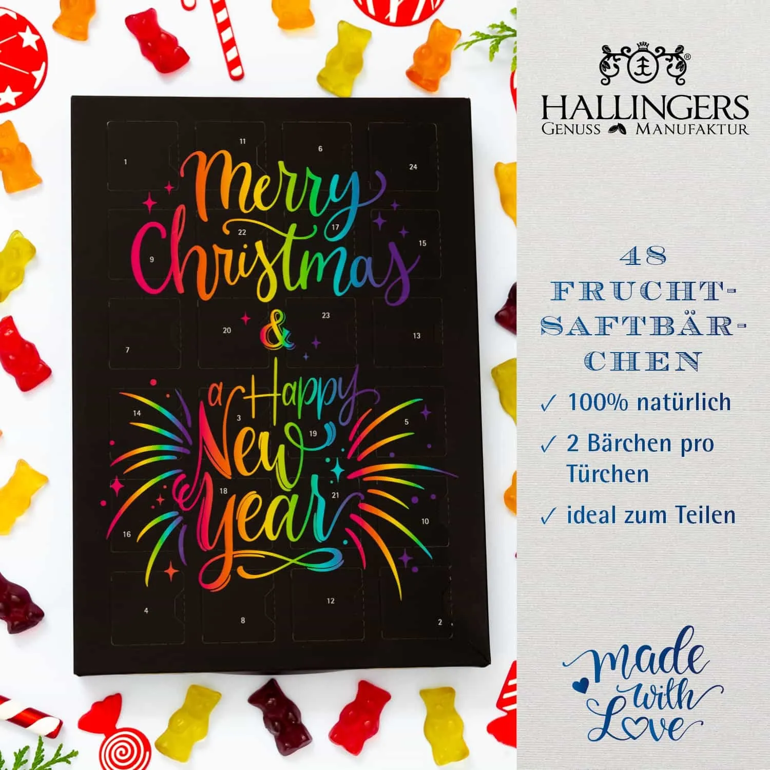 24 Genussmomente in der Weihnachtszeit. Für alle Fruchtsaftbärchen Liebhaber, egal ob groß oder klein.