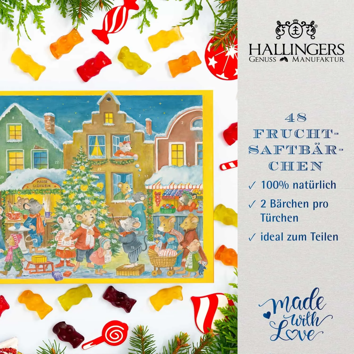 24 Genussmomente in der Weihnachtszeit.  Für alle Fruchtsaftbärchen Liebhaber, egal ob groß oder klein.