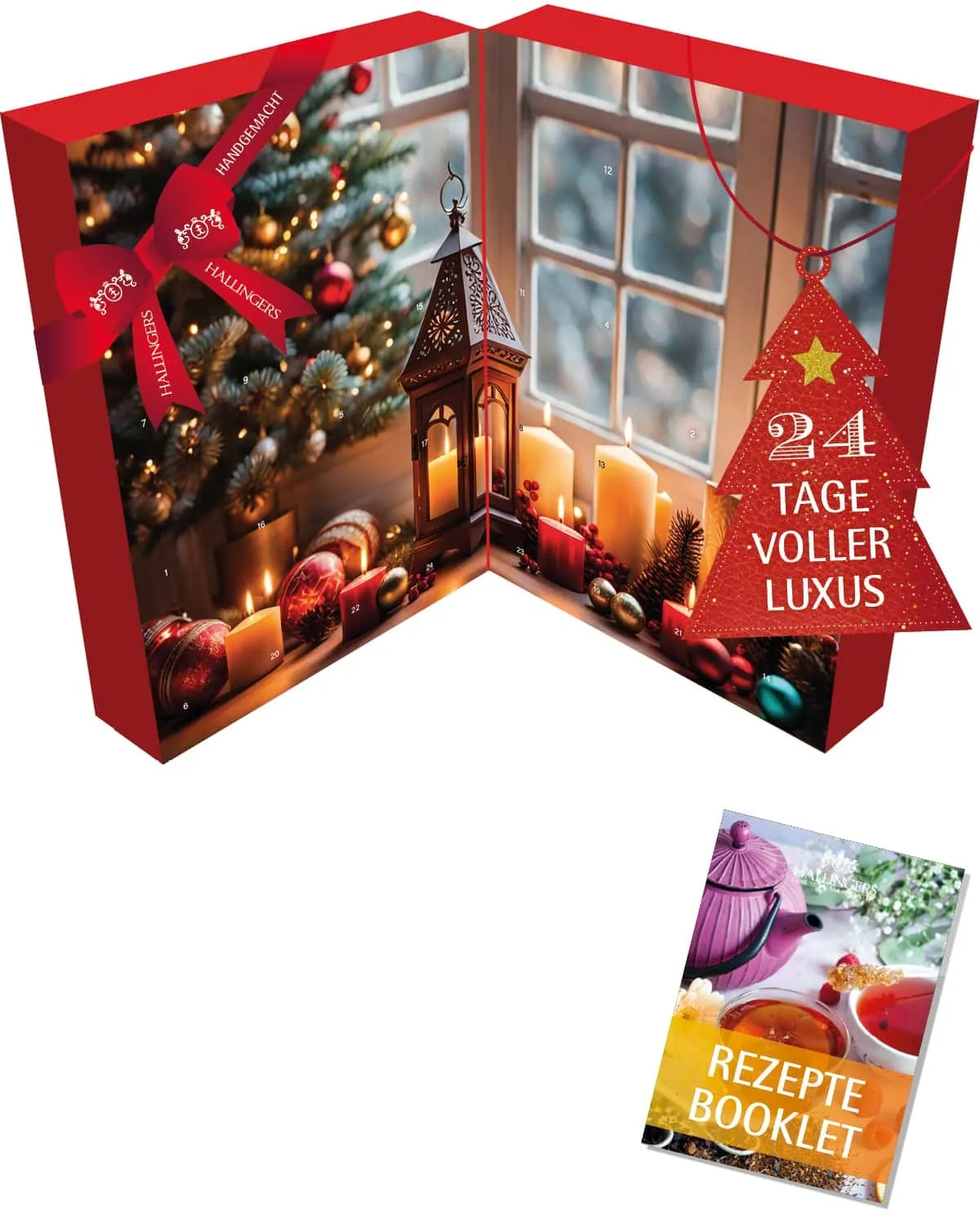 FEINKOST-MIX ADVENTSKALENDER - 24 Genussmomente mit Tee & Likör als exklusive Gourmet-Selektion für Genießer & Feinschmecker. Stilvoll verpackt als hochwertiger Adventskalender für besondere Genussmomente in der Weihnachtszeit