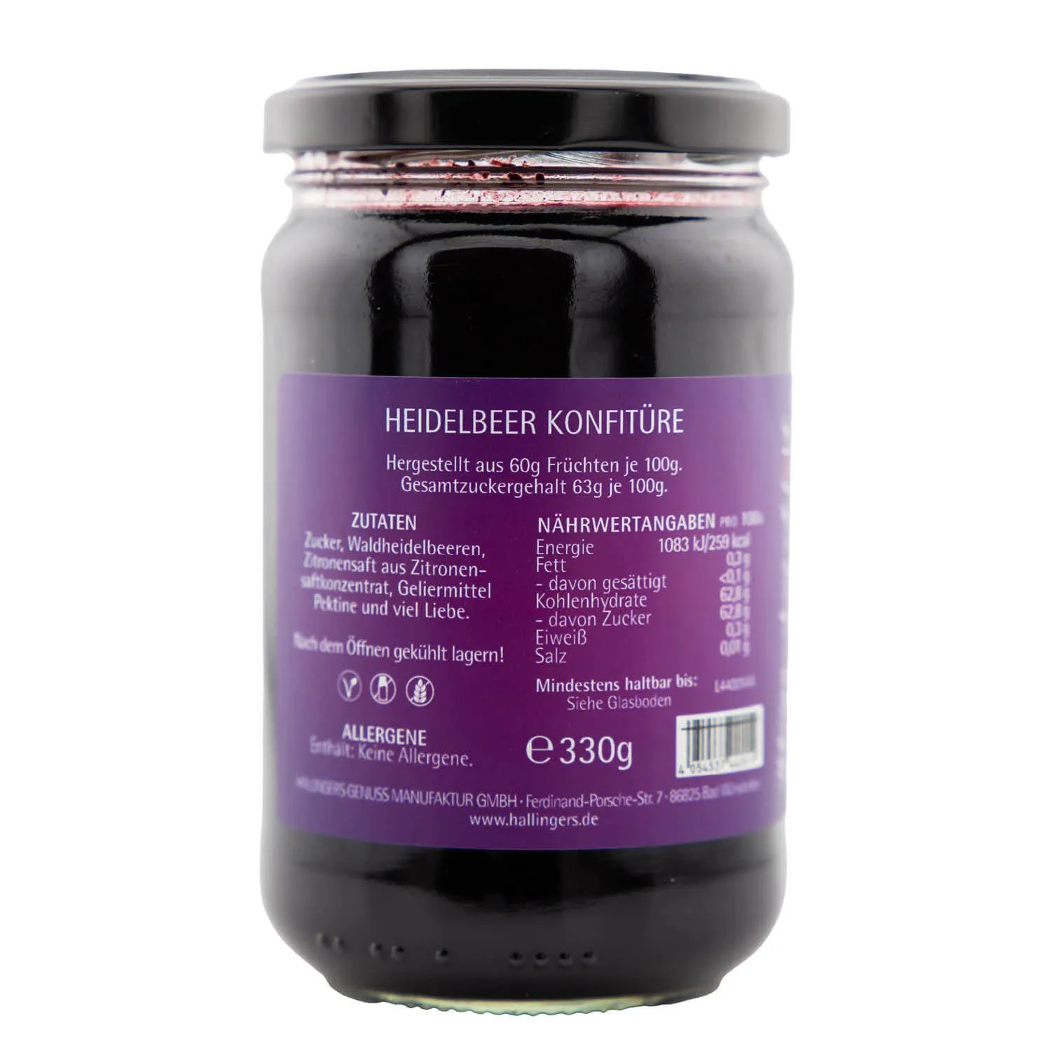 Wald Heidelbeere (Konfitüre)