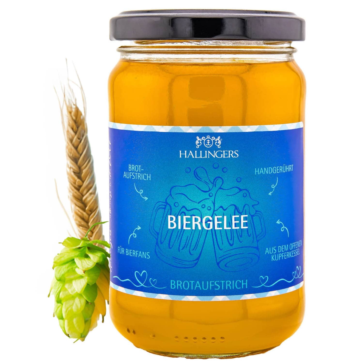 Biergelee Geschenk - handgerührt Kupferkessel "Biergelee" - Hallingers Genuss Manufaktur