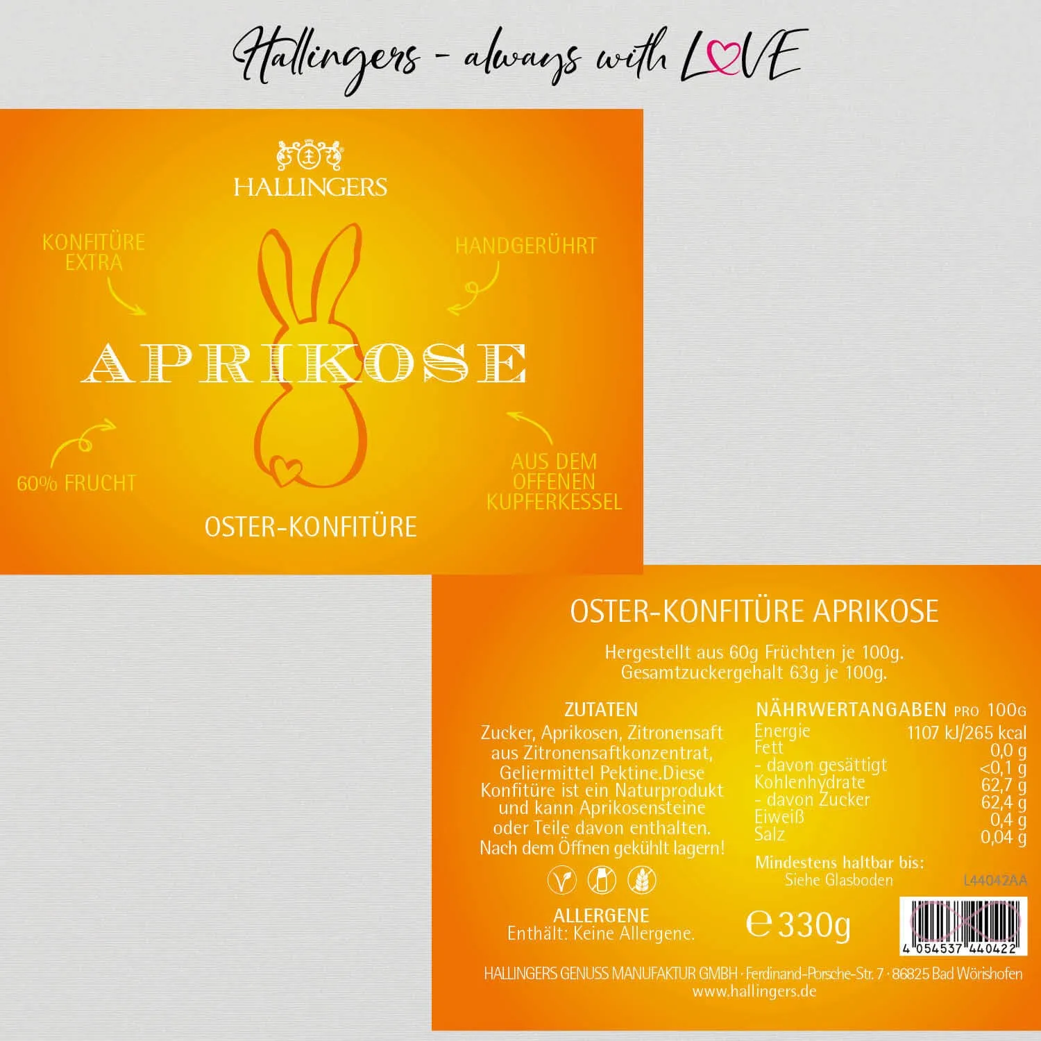 Oster Konfitüre Aprikose (Konfitüre)