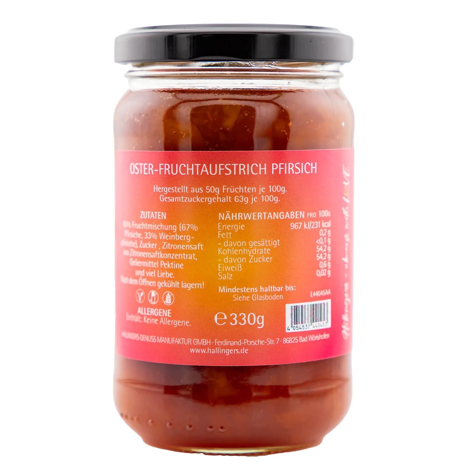 Oster Fruchtaufstrich Pfirsich (Fruchtaufstrich)