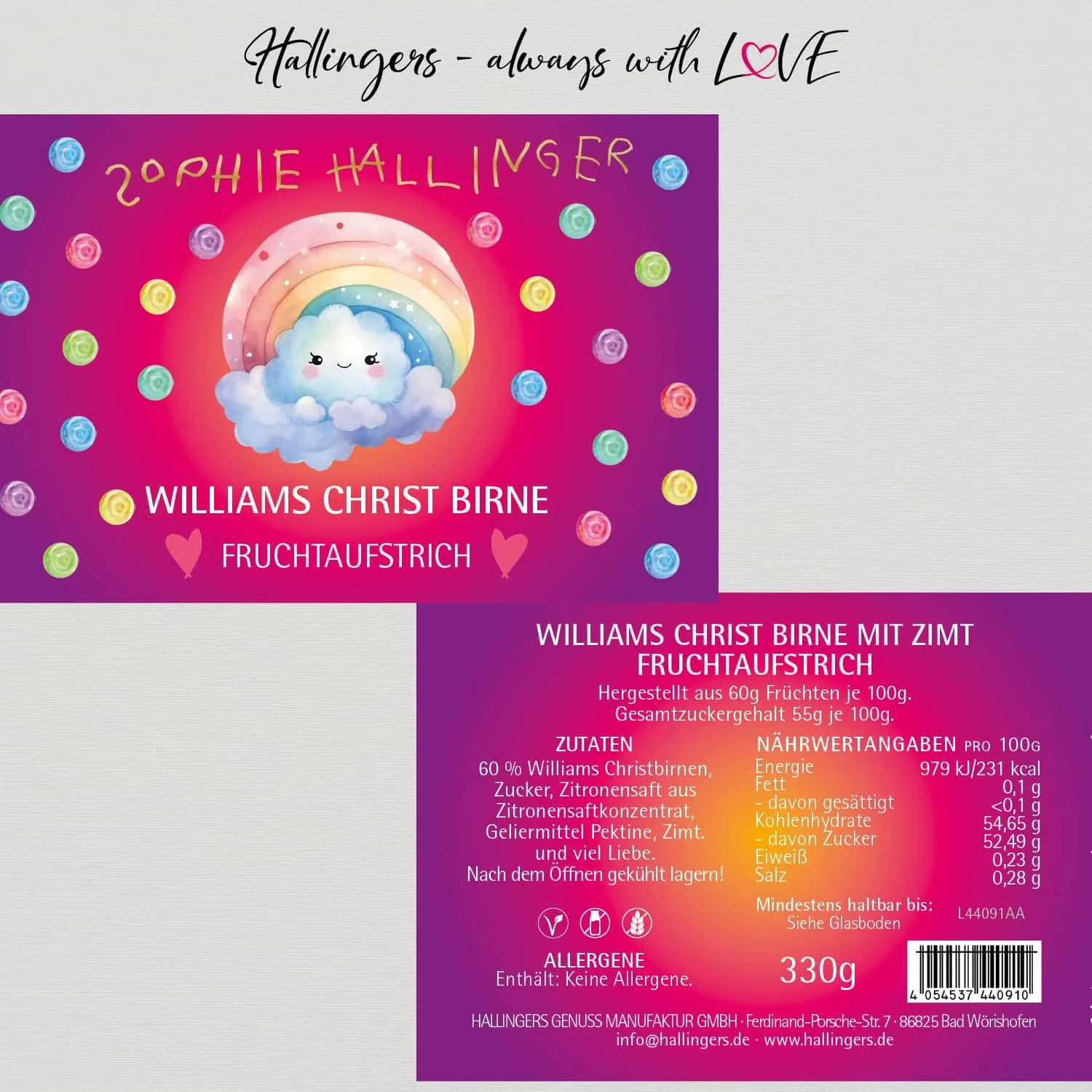 Sophies Birne (Williams-Christ-Birne) - Fruchtaufstrich, handgerührt Kupferkessel