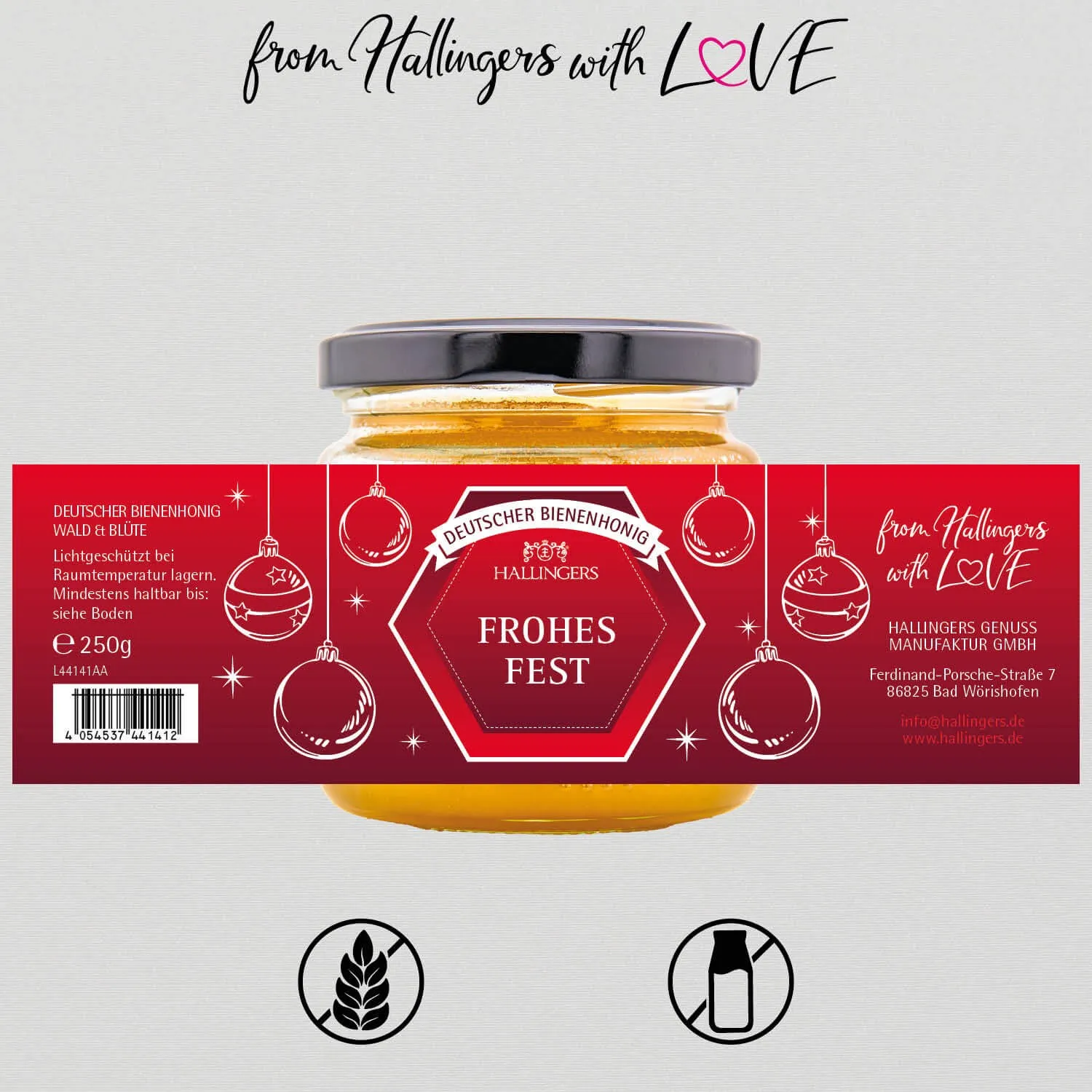 Frohes Fest Weihnachten (Deutscher Imker-Honig)