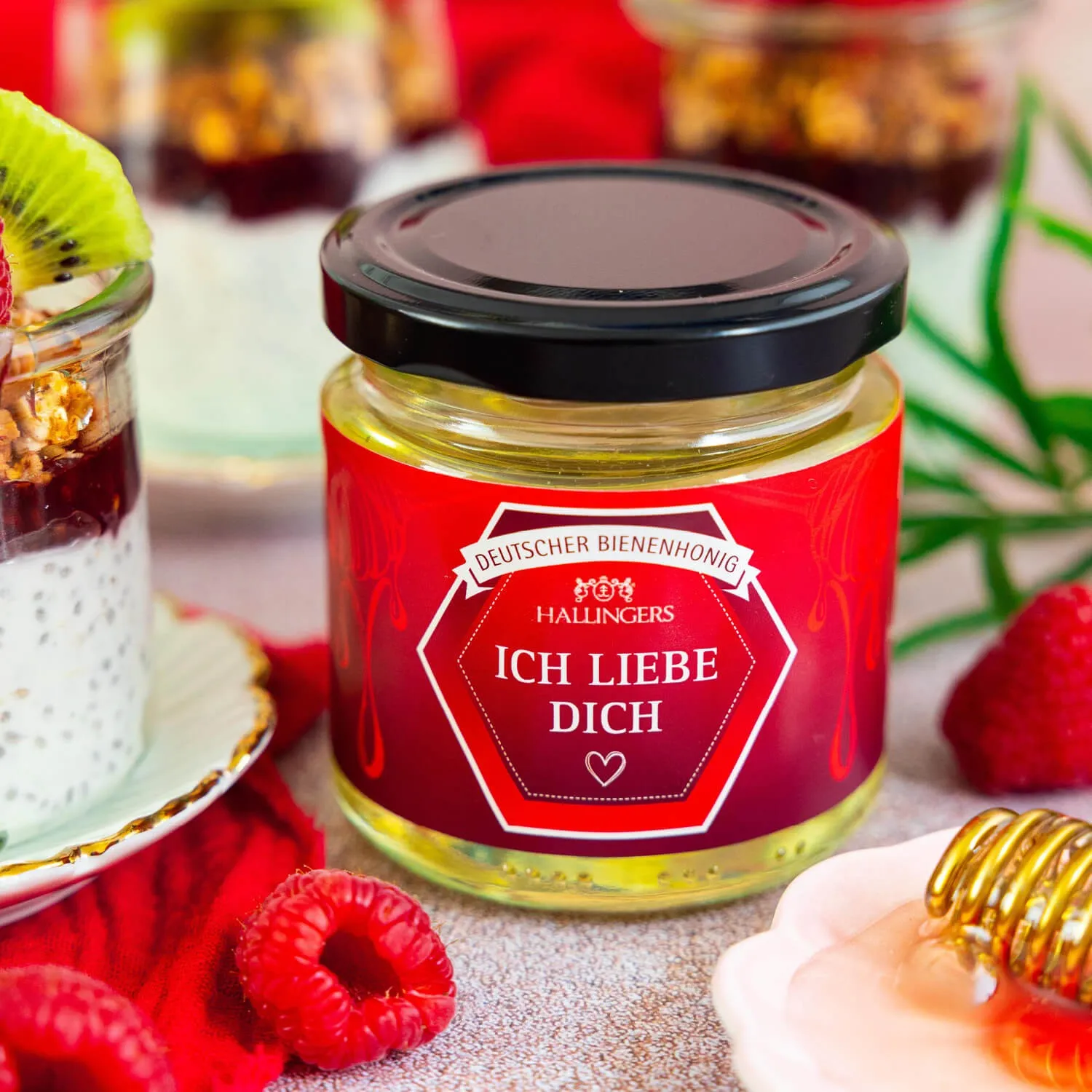 Hochwertiger Honig mit mildem, leicht blumigem Geschmack.