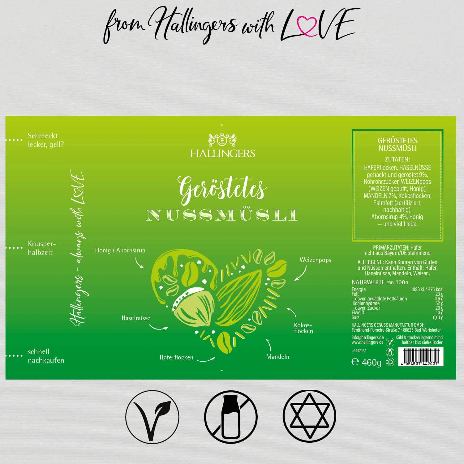 Geröstetes Nuss Müsli (Mandel-Nuss-Müsli)