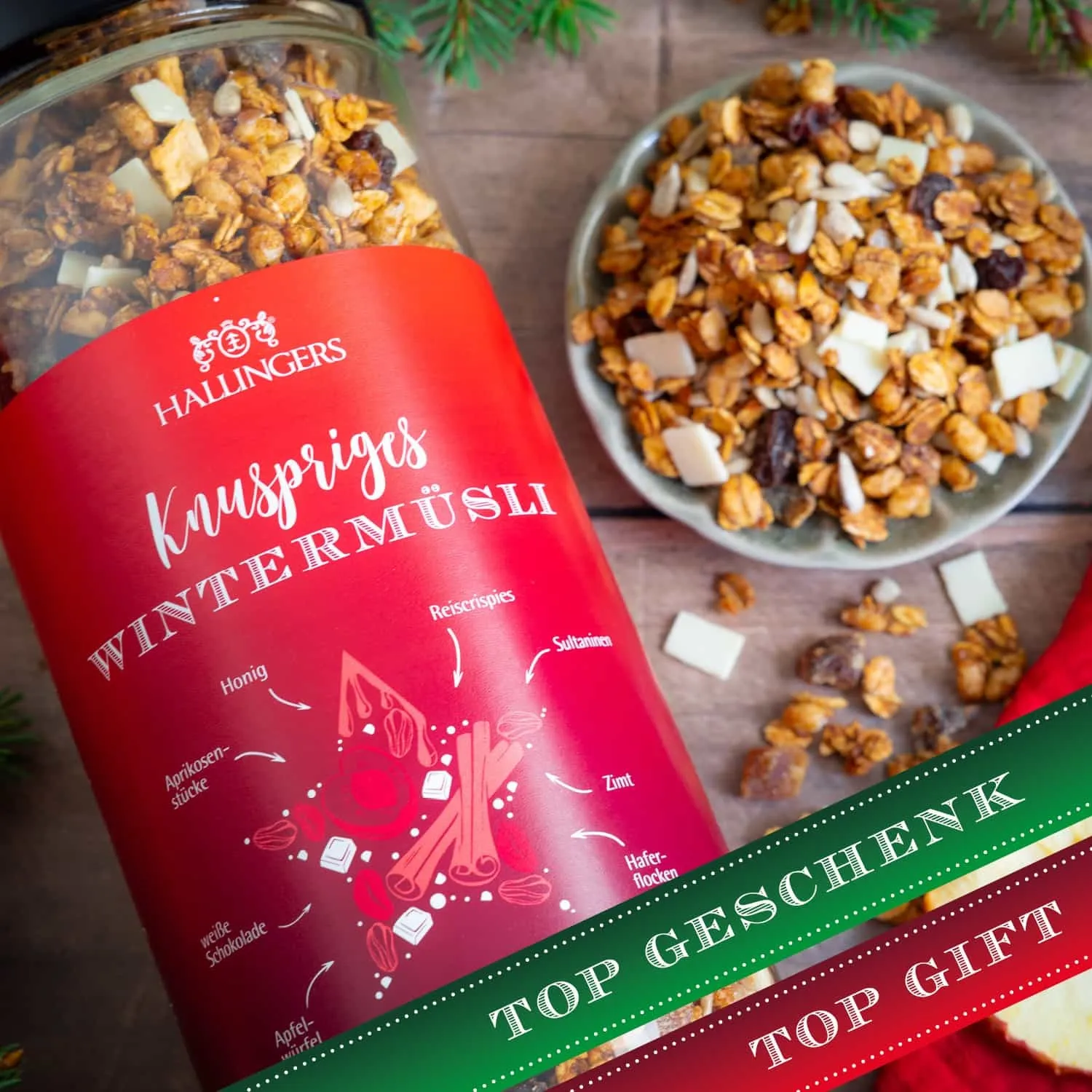 Weiße Schokolade, Zimt, Apfel und Aprikose! Ideal als Geschenk für sich selbst oder für andere!