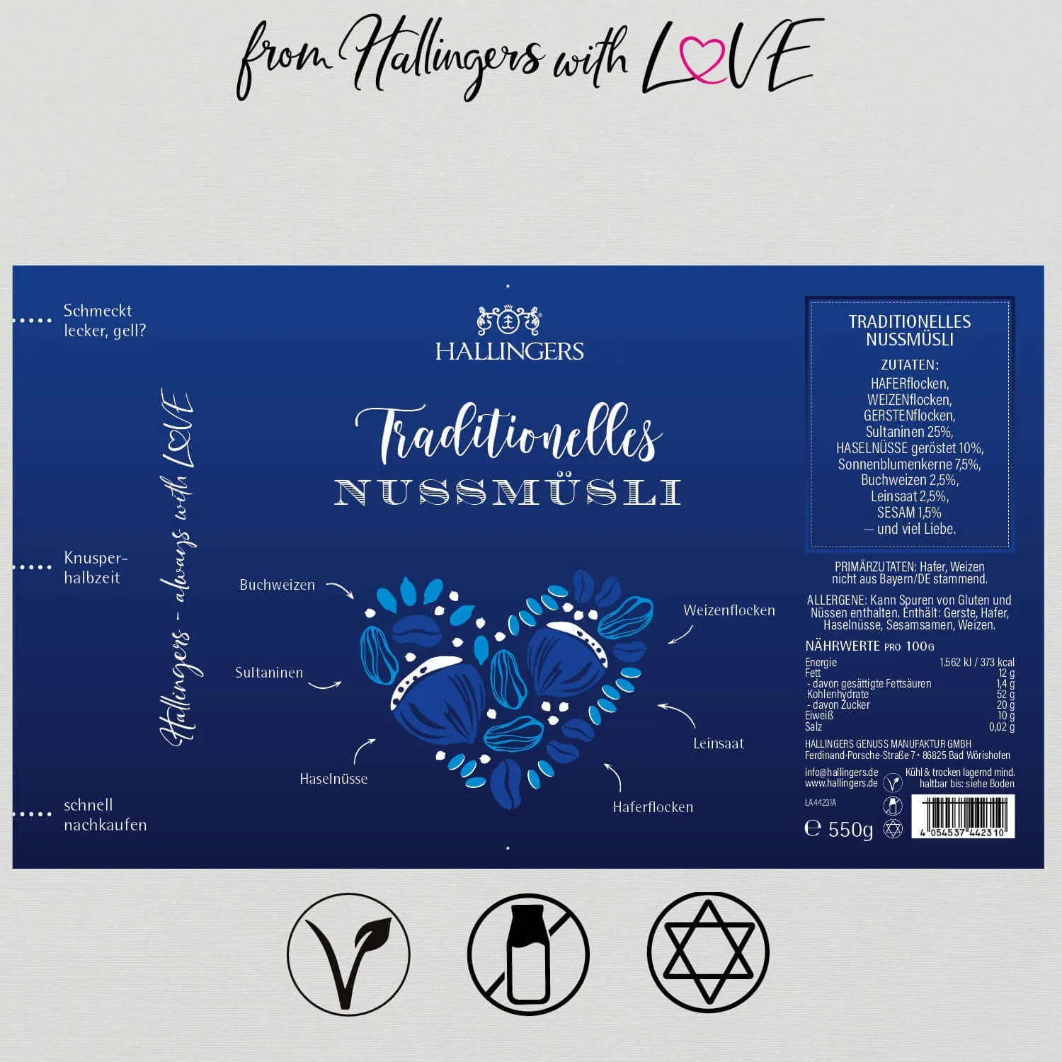 Traditionelles Nuss Müsli (Nuss-Müsli)