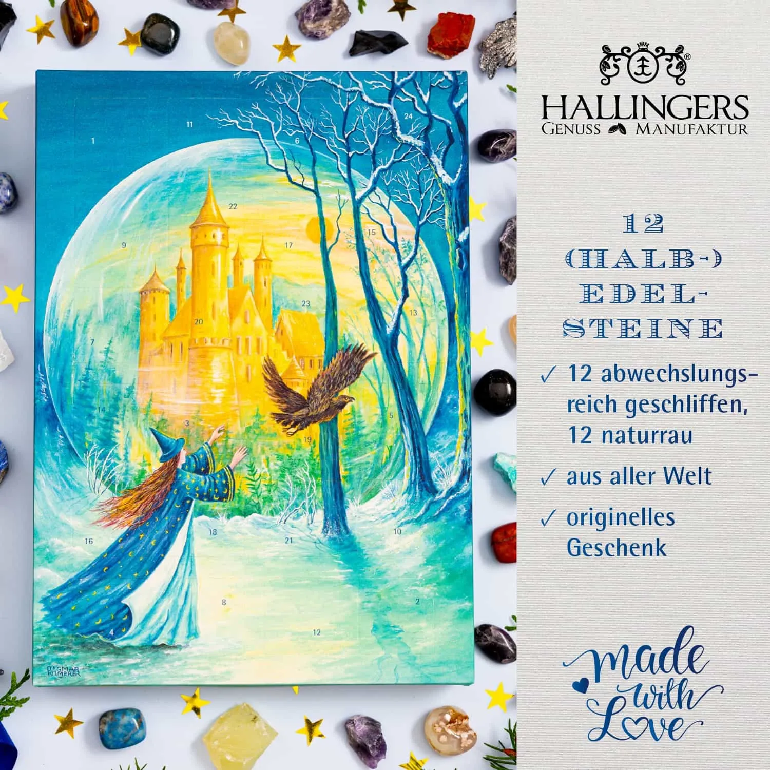 Das perfekte Geschenk zum Advent für Mama, Papa, Onkel, Tante, Kinder und einfach alle, die Freude an bunten Steinen haben.