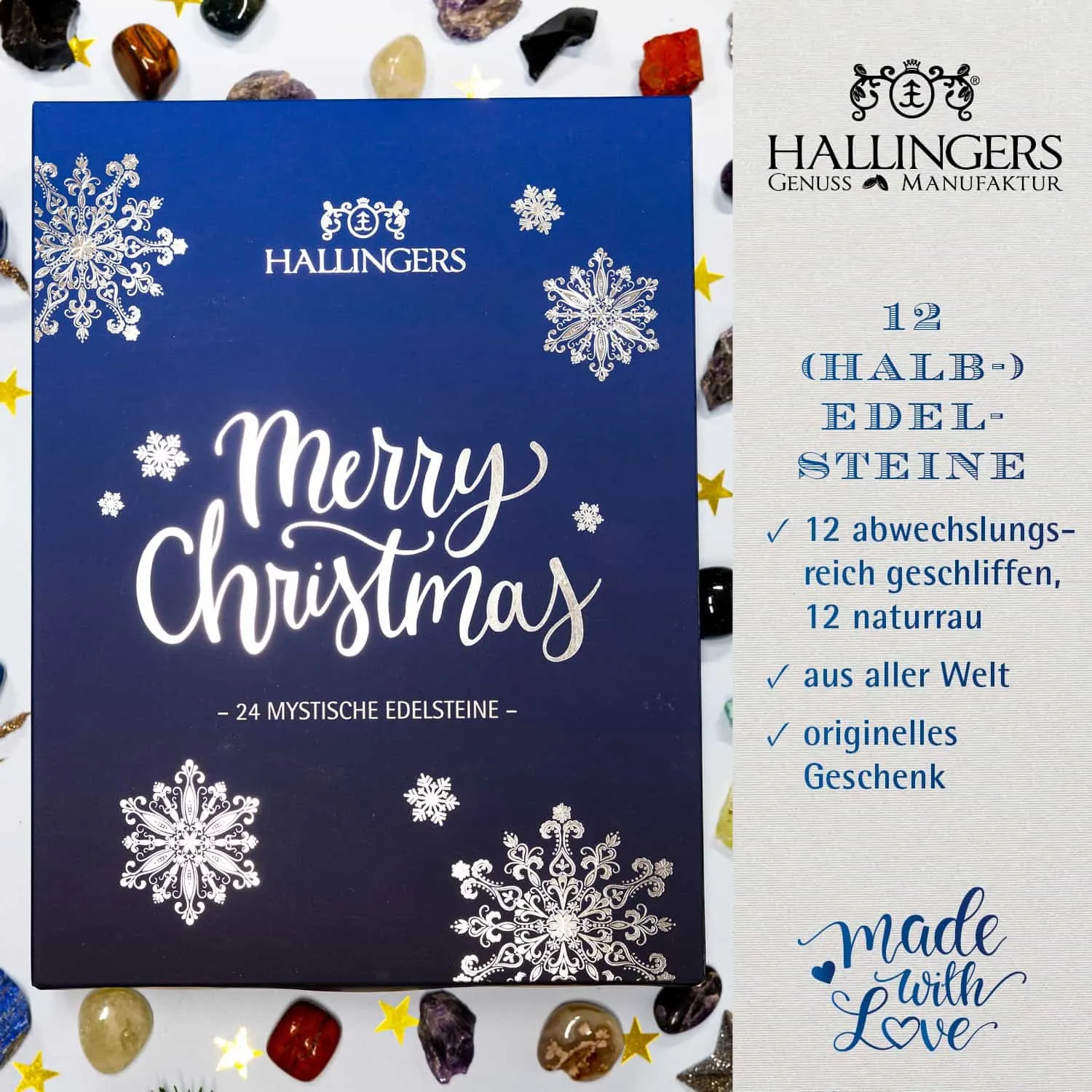 Das perfekte Geschenk zum Advent für Mama, Papa, Onkel, Tante, Kinder und einfach alle, die Freude an bunten Steinen haben.