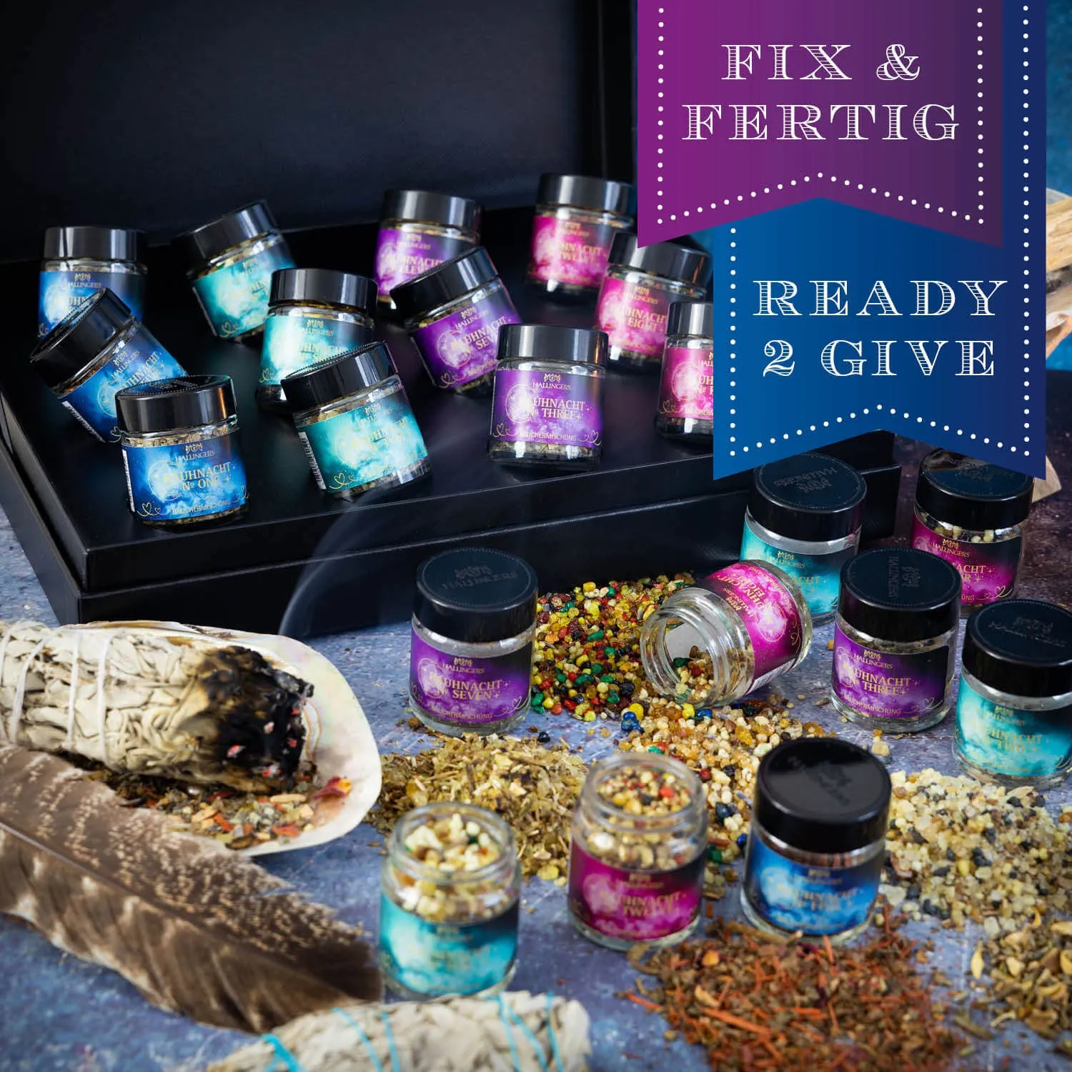 Räucherfertig portioniert, ideal zum Räuchern mit Räucherkohle oder Sieb