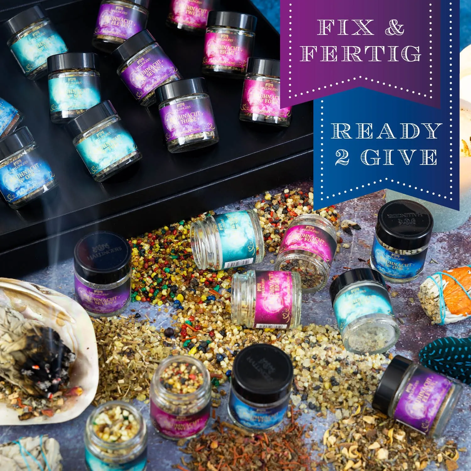 Räucherfertig portioniert, ideal zum Räuchern mit Räucherkohle oder Sieb