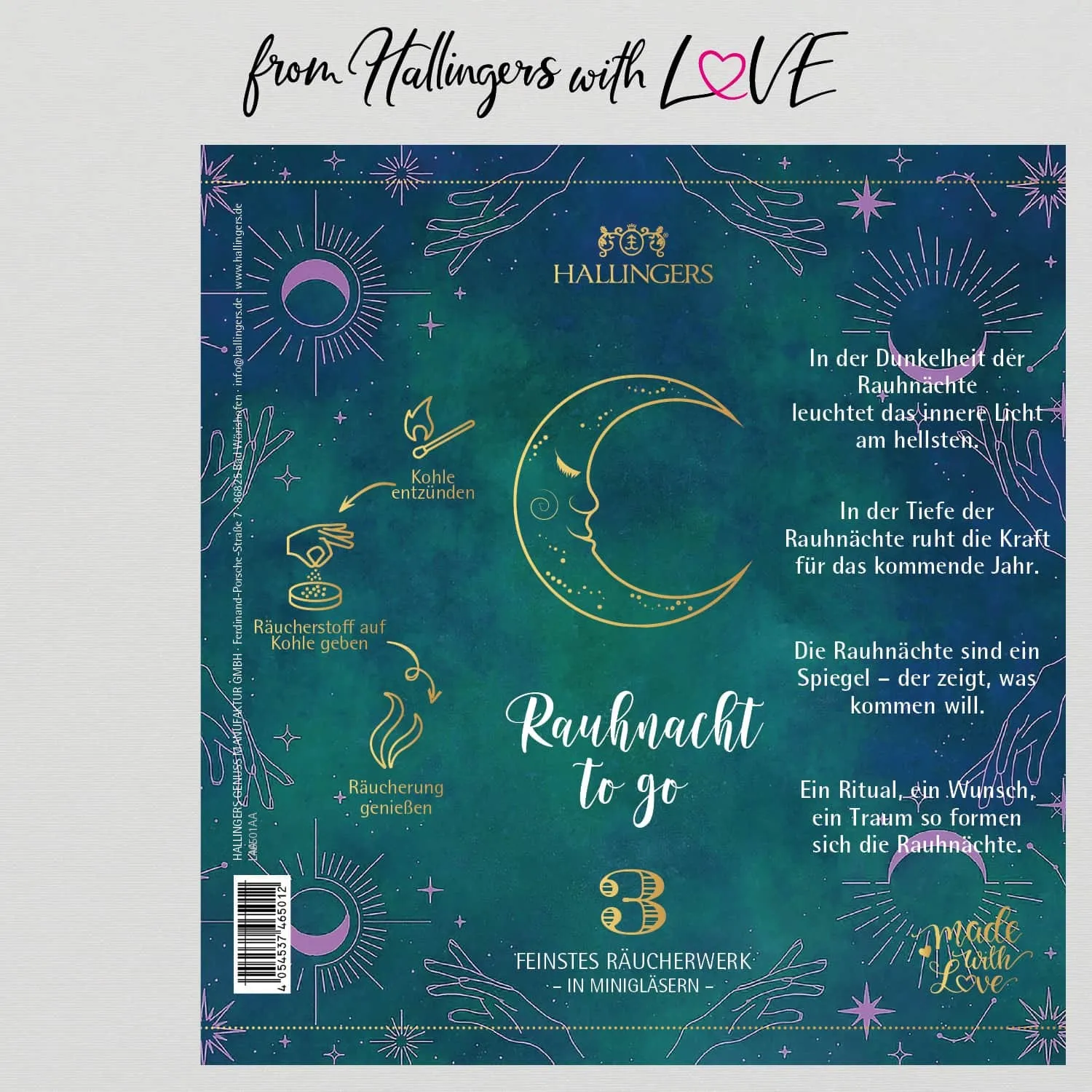 Rauhnacht to go (3 Räucherwerke im Glas)