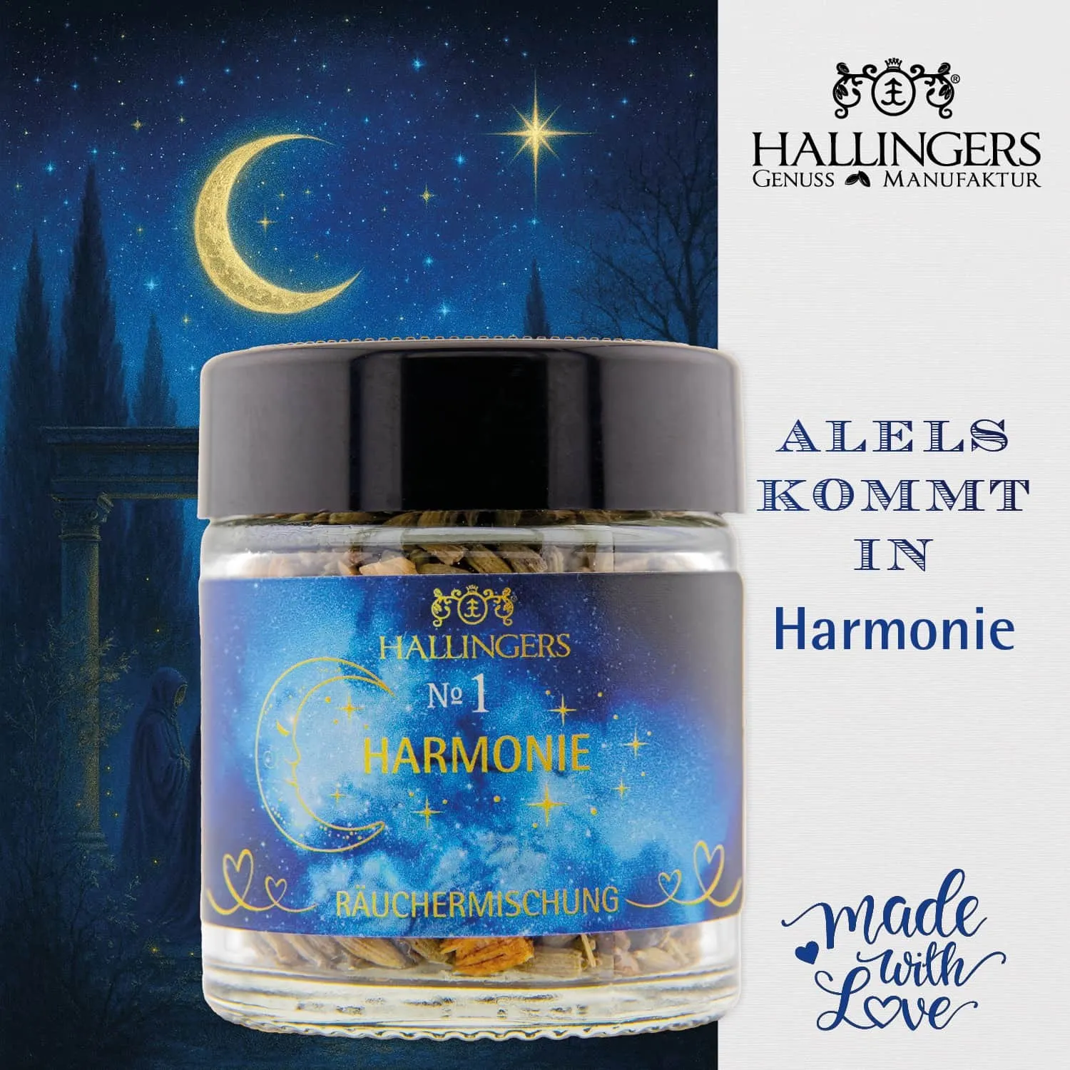 Räucherfertig portioniert, ideal zum Räuchern mit Räucherkohle oder Sieb