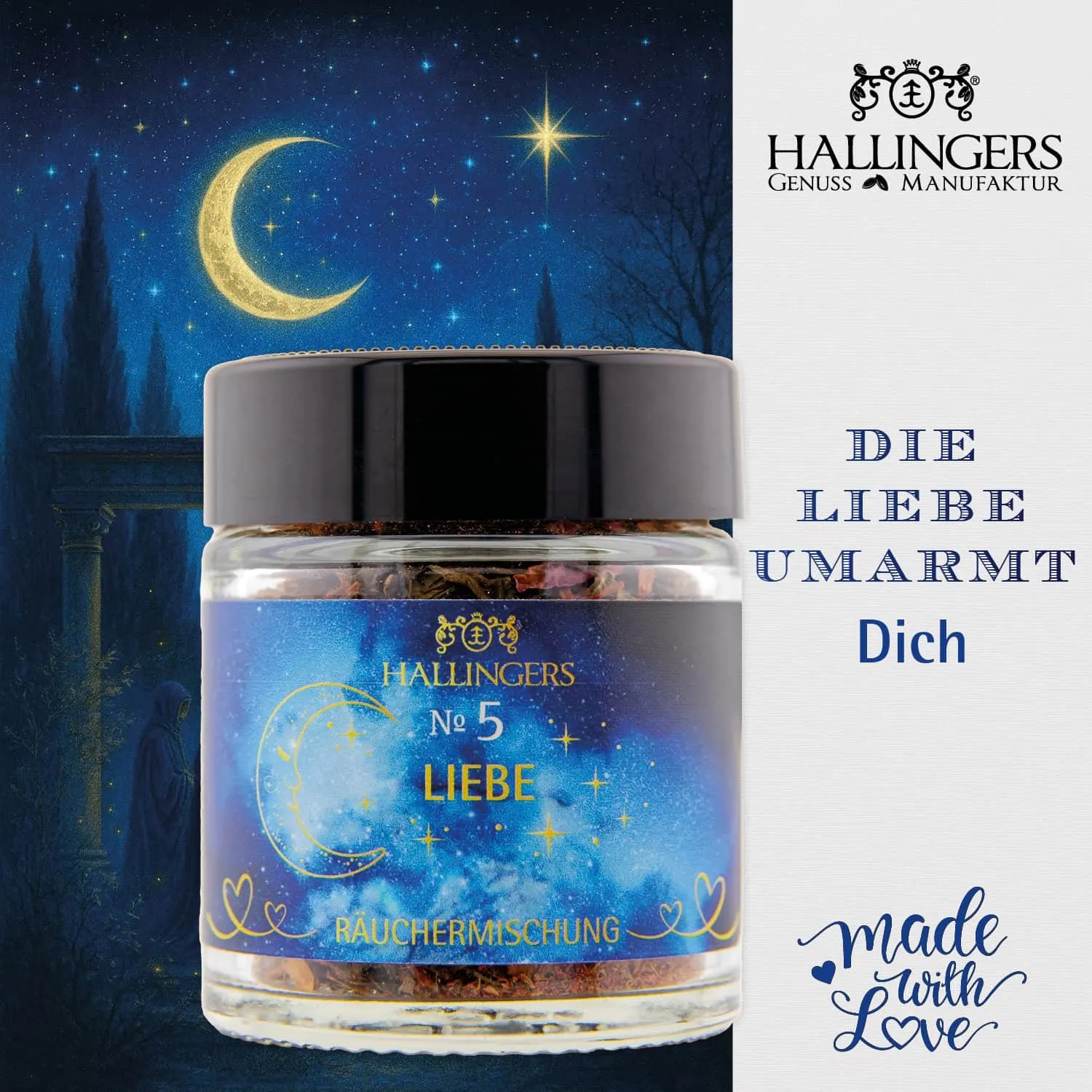 Räucherfertig portioniert, ideal zum Räuchern mit Räucherkohle oder Sieb