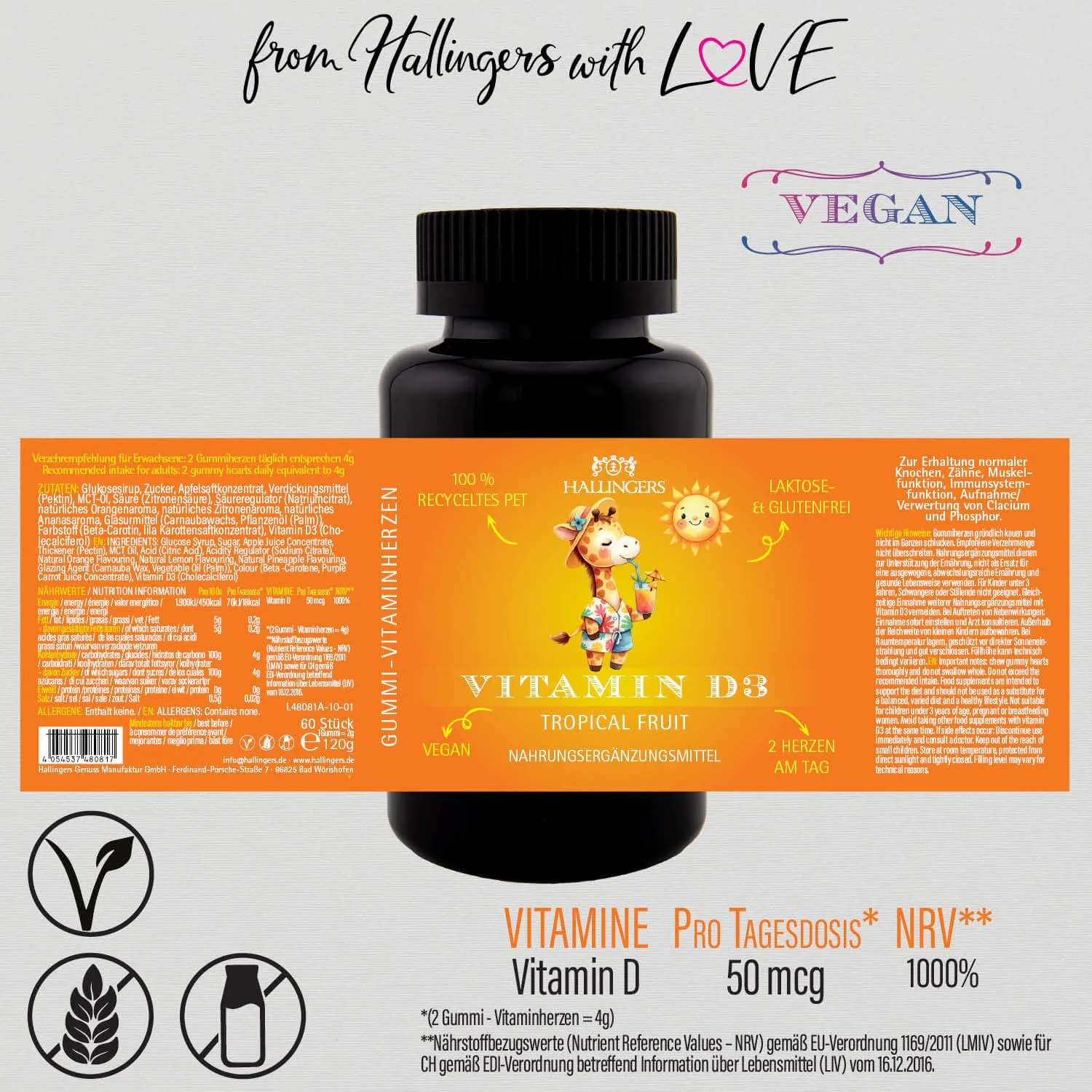 Vitamin D3 Kinder Giraffe L (Nahrungsergänzungsmittel)