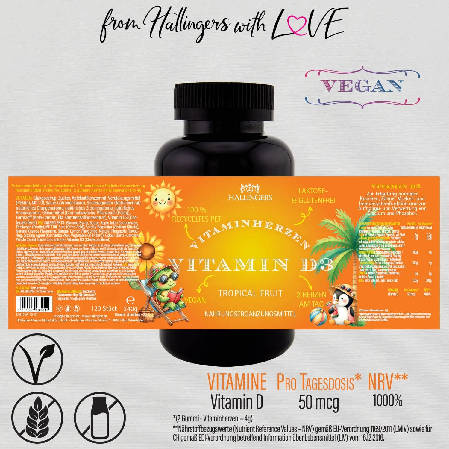 Vitamin D3 Kinder Urlaub XL (Nahrungsergänzungsmittel)