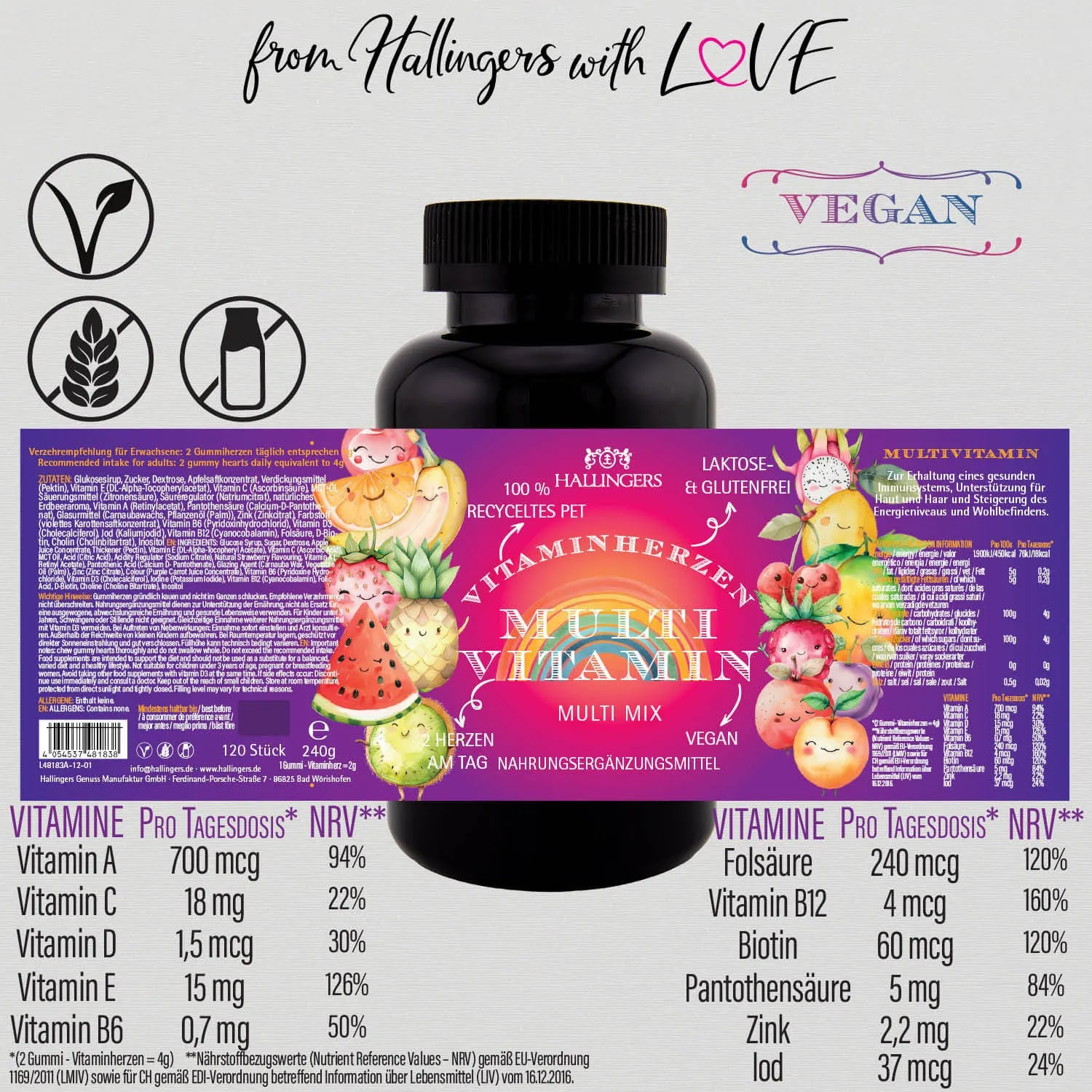 Multi Vitamin Kinder Früchte XL (Nahrungsergänzungsmittel)