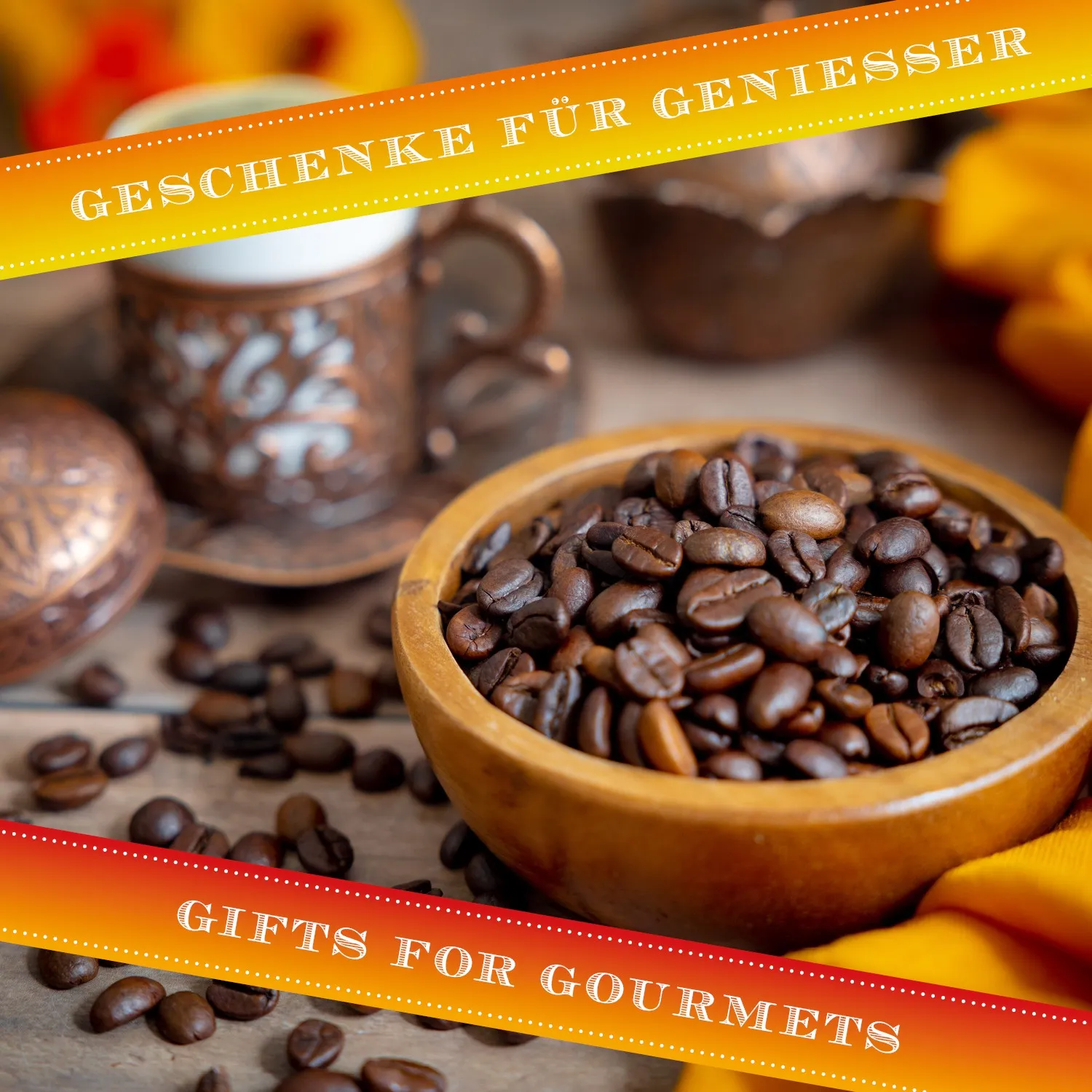 Der Duft von Kaffee erfüllt den Raum - vollaromatisch und ausgewogen, da bei niedrigen Temperaturen langzeit-geröstet!