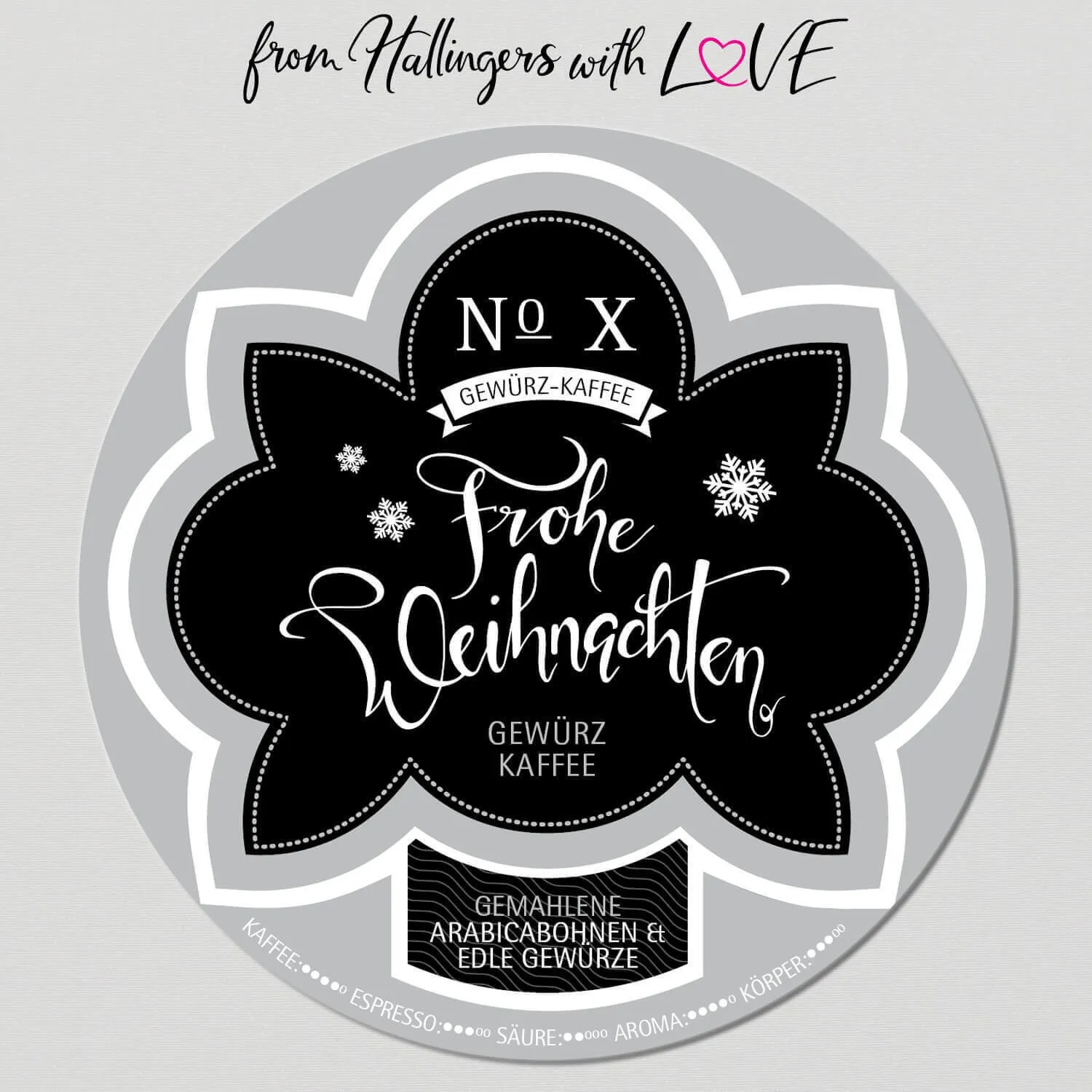 Weihnachtskaffee, Filter-Mahlung (Kaffee mit Gewürz)