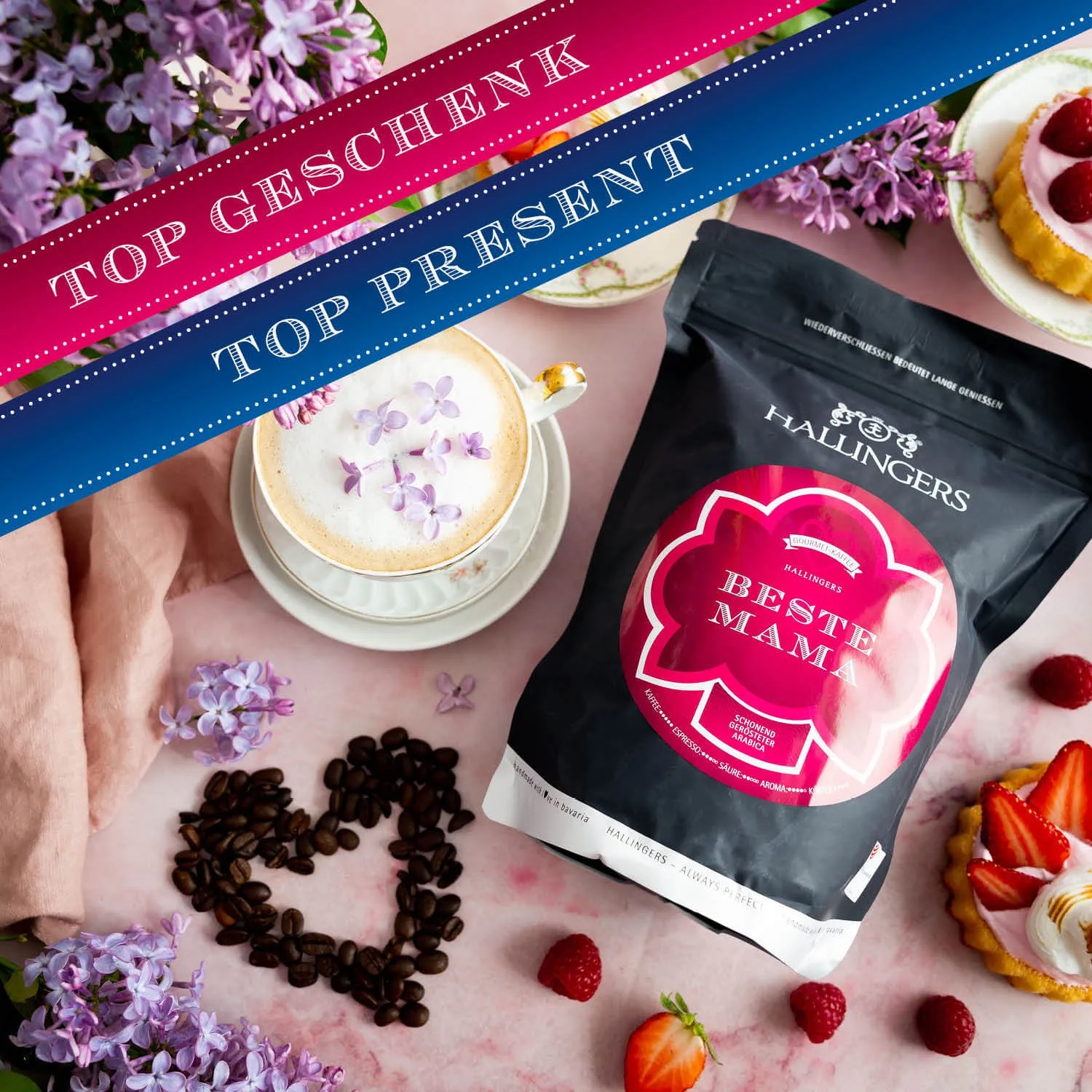 Das perfekte Geschenk für alle Kaffeeliebhaber und Genießer! Mit Liebe und Kaffee wird alles gut.