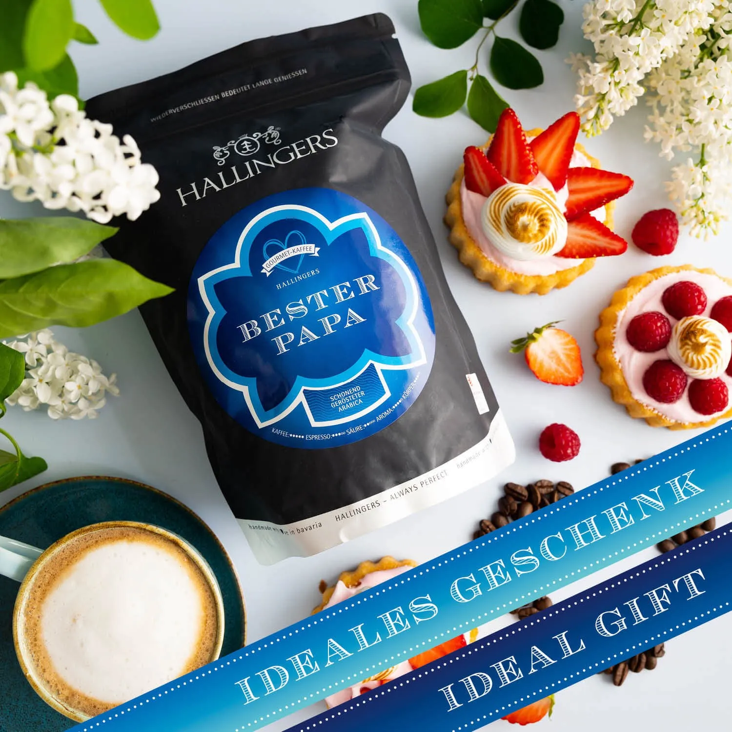 Das perfekte Geschenk für alle Kaffeeliebhaber und Genießer! Mit Liebe und Kaffee wird alles gut.