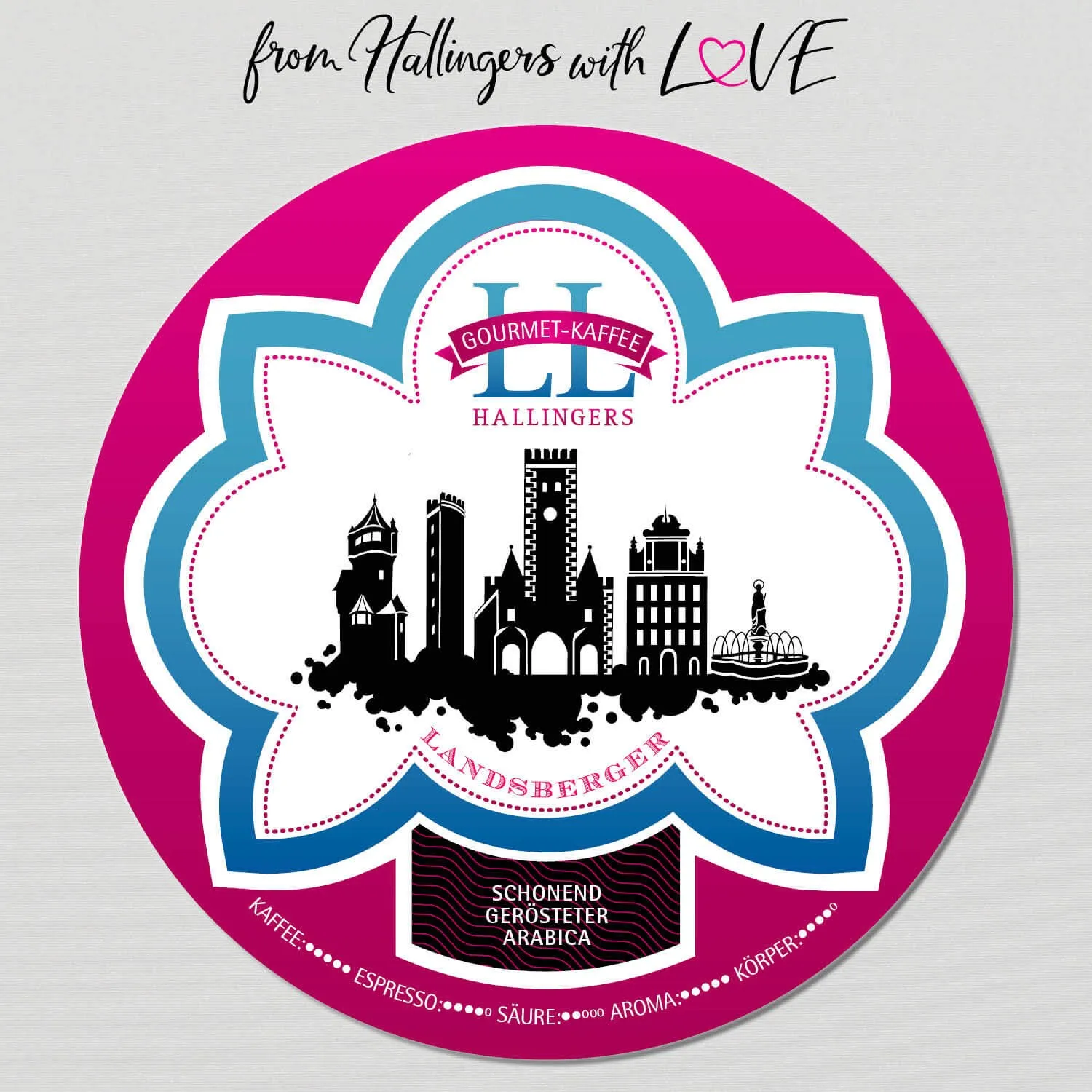 10x 500g No. LL - Landsberger Gourmet-Kaffee (Arabica Kaffee)