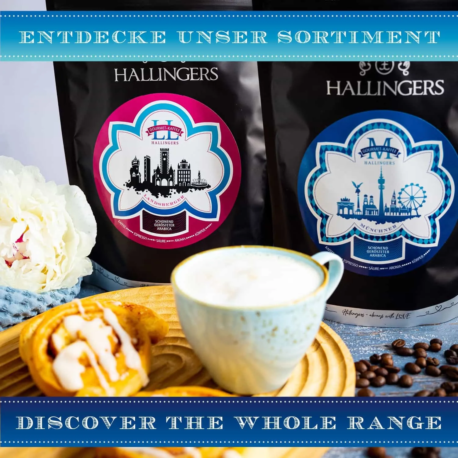 Der Duft von Kaffee erfüllt den Raum - vollaromatisch und ausgewogen, da bei niedrigen Temperaturen langzeit-geröstet!