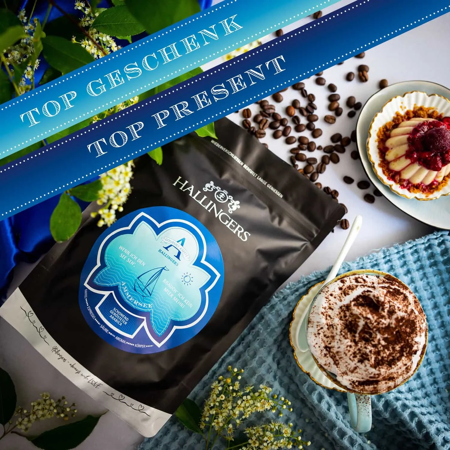 Das perfekte Geschenk für alle Kaffeeliebhaber und Genießer! Mit Liebe und Kaffee wird alles gut.