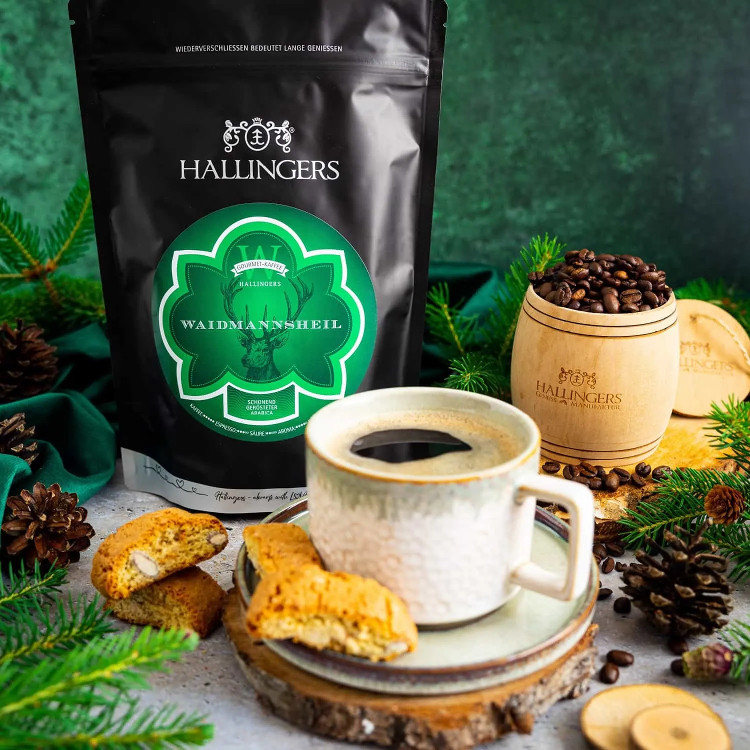 Handwerkliche Tradition: In kleinen Chargen geröstet für ein optimales Aroma. Da freuen sich alle Jäger und Jägerinnen!