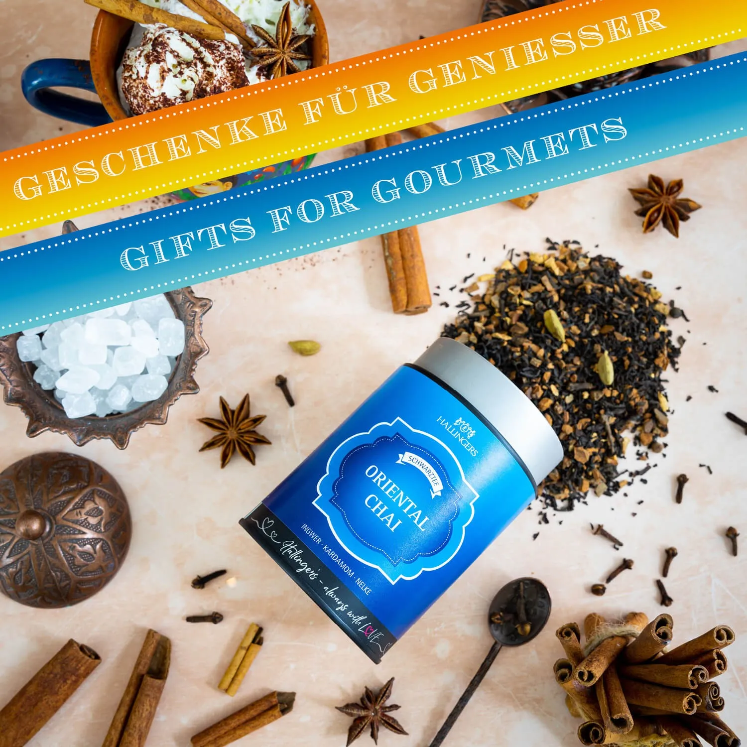 Ingwer · Kardamom · Nelke - Zubereitung: 100°C| 3-4 Min.| 1 TL