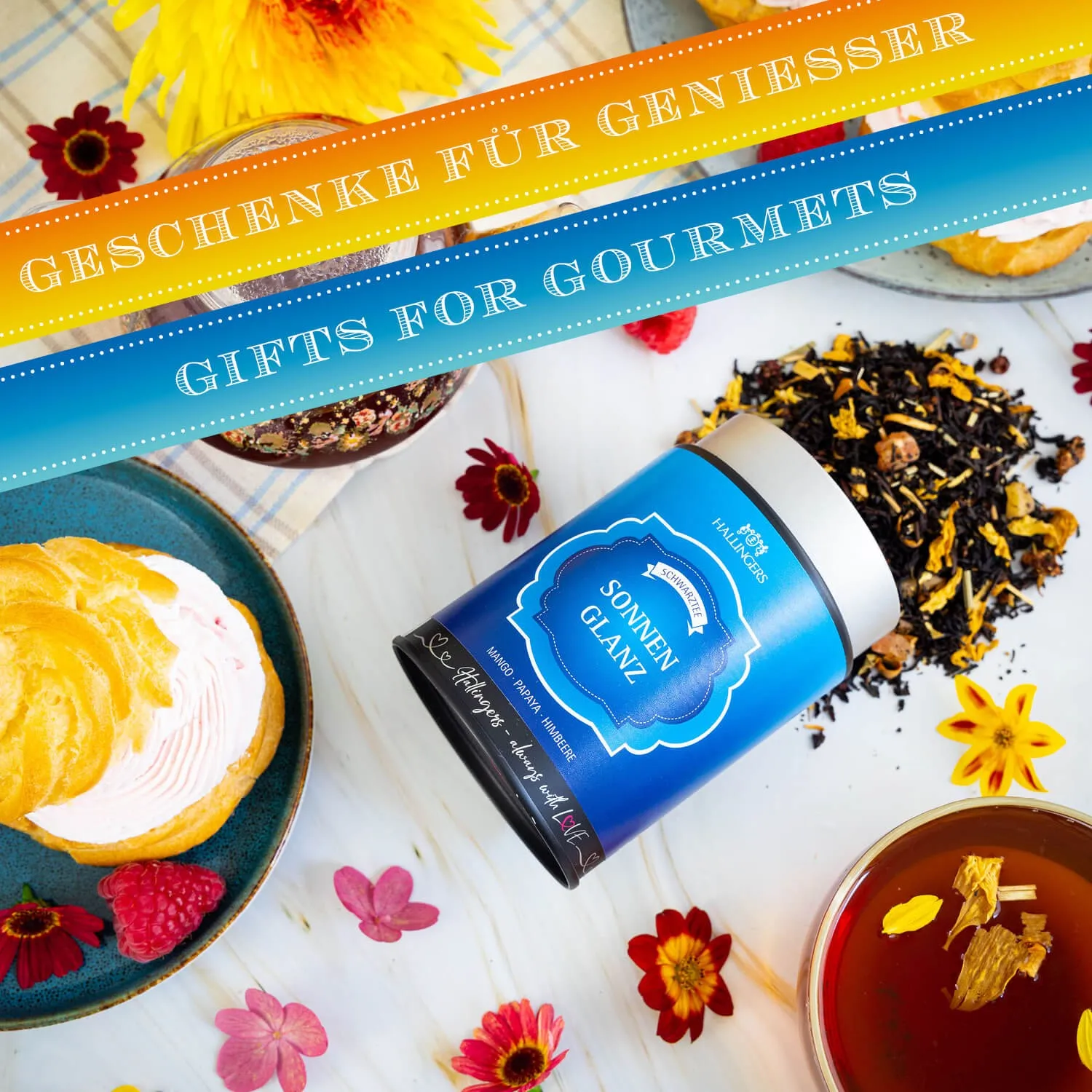 Mango · Papaya · Himbeere\nZubereitung: 100°C, 3-4 Min., 1 TL