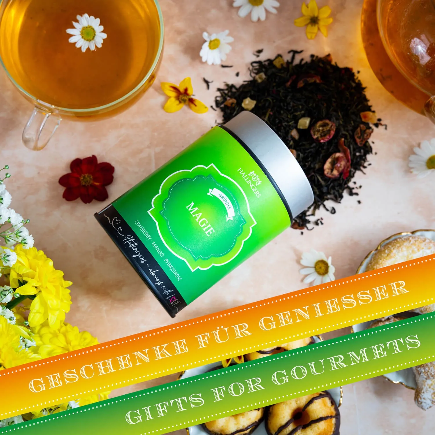 Cranberry · Mango · Pfingstrose - Zubereitung: 80°C| 2-3 Min.| 1 TL