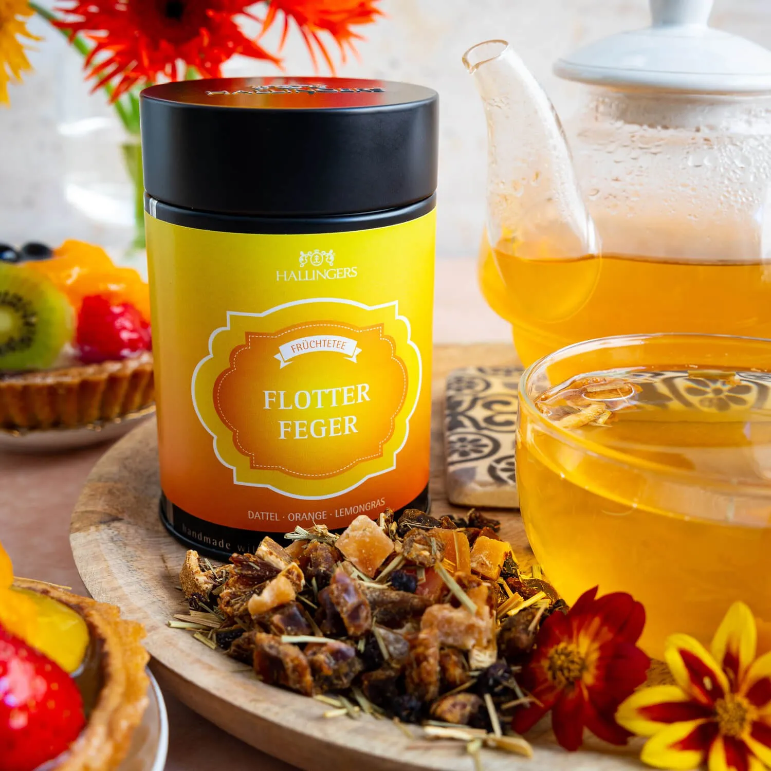 Ein Tee der Extraklasse mit erlesenen Früchten aus regionalem Anbau.