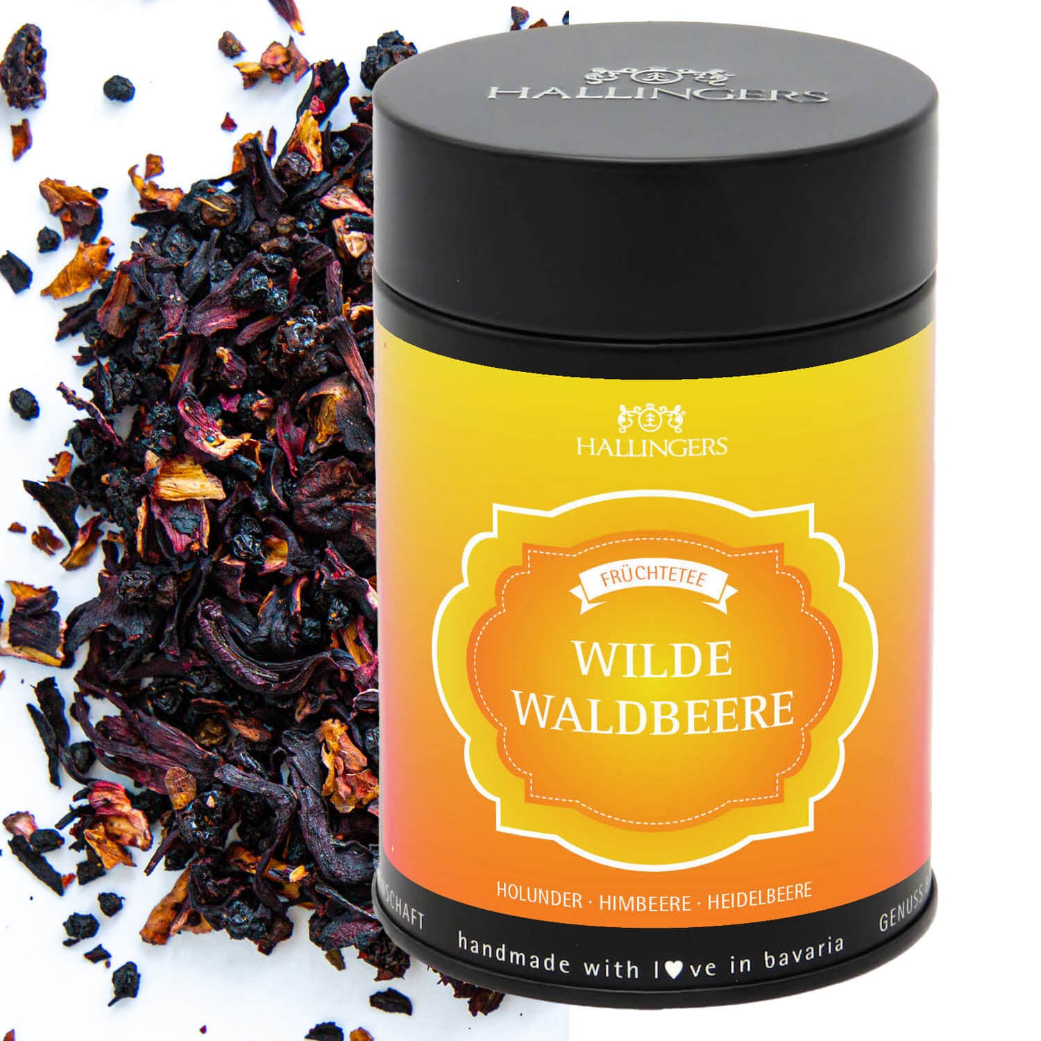 Tee Geschenk - Loser Früchte-Tee mit Holunder, Himbeere & Heidelbeere, edle Geschenkdose "Wilde Waldbeere", Geschenkidee für Frauen & Teeliebhaber (11