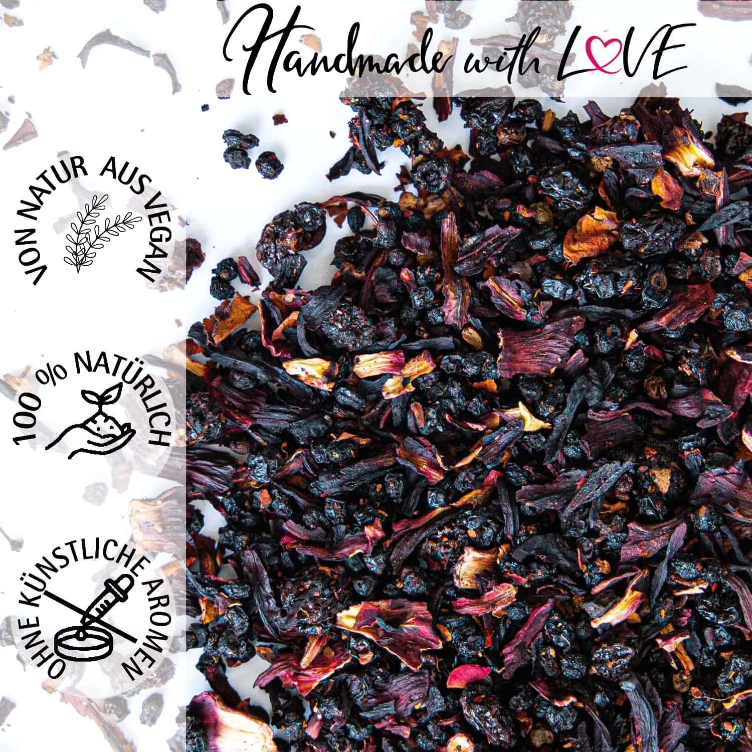 Waidmannsheil Wilde Waldbeere (mit Hibiskus, Holunder & Attichbeere) - Früchtetee, loser Tee Geschenkdose