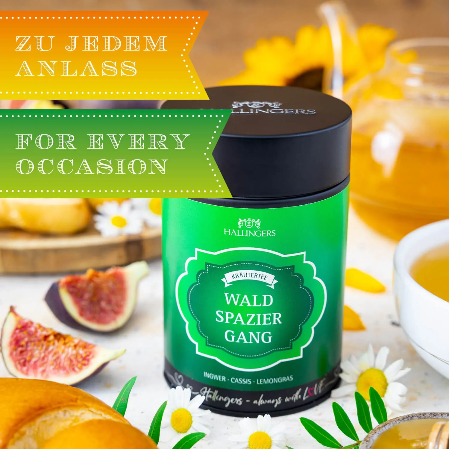 Hochwertiger Kräutertee mit vollreifen Kräutern, Gewürzen und Früchten aus der Natur.