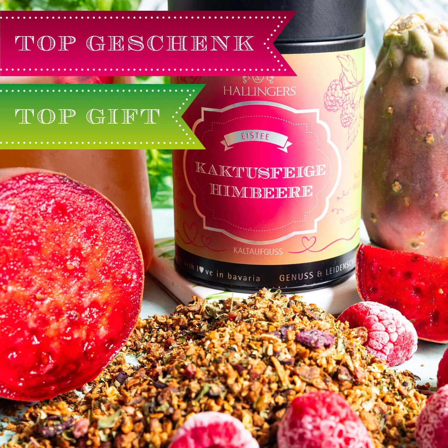 Unser Tipp: Schmeckt hervorragend mit frischen Minzblättern oder Eiswürfeln! Mit Liebe von Hand in Oberbayern verpackt!