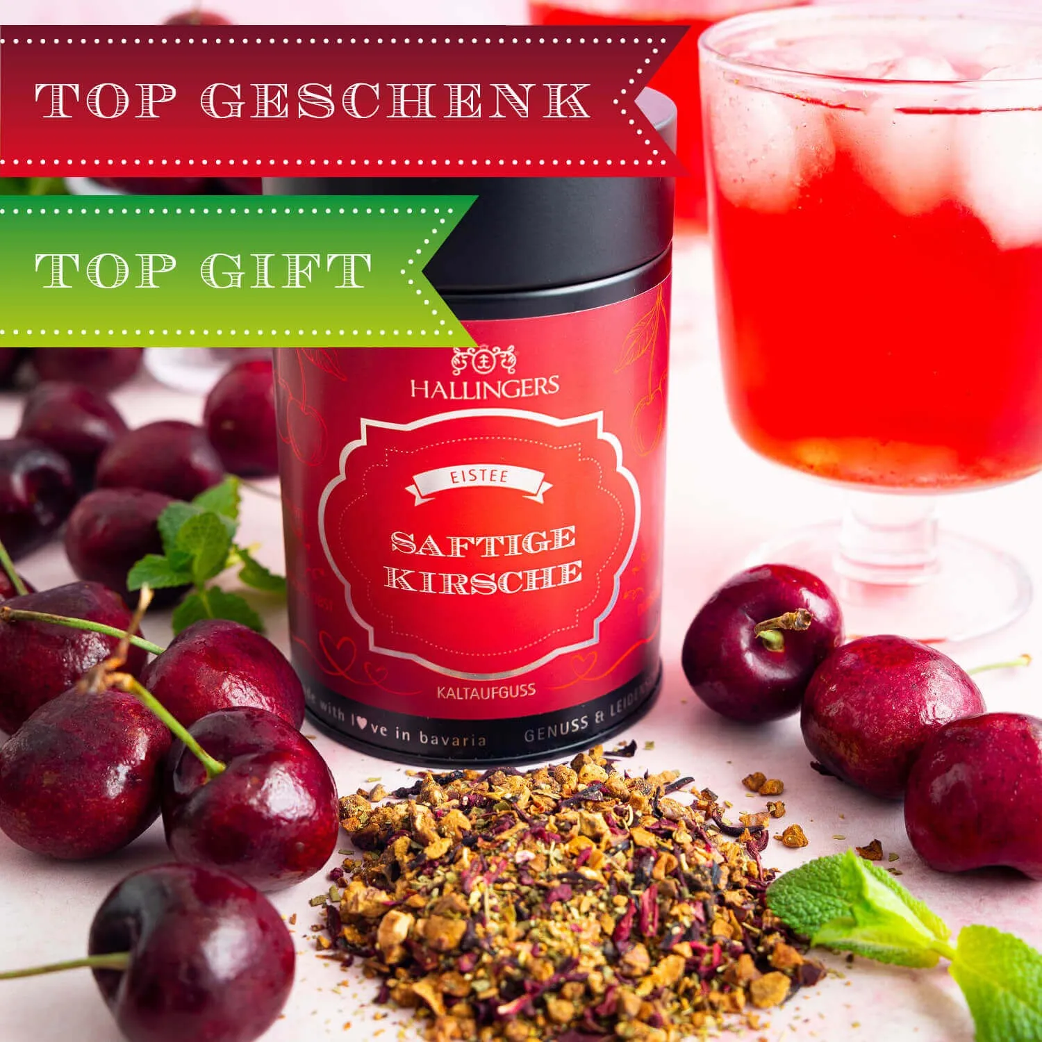 Unser Tipp: Schmeckt hervorragend mit frischen Minzblättern oder Eiswürfeln! Mit Liebe von Hand in Oberbayern verpackt!