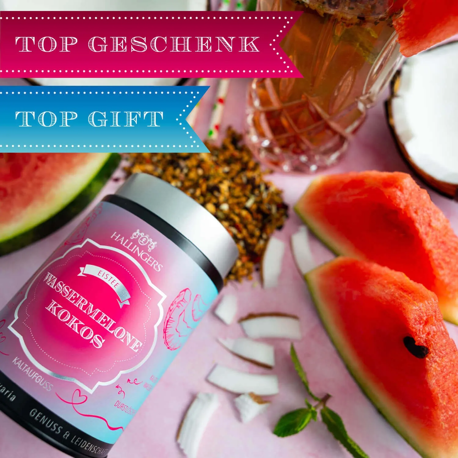 Unser Tipp: Schmeckt hervorragend mit frischen Minzblättern oder Eiswürfeln! Mit Liebe von Hand in Oberbayern verpackt!