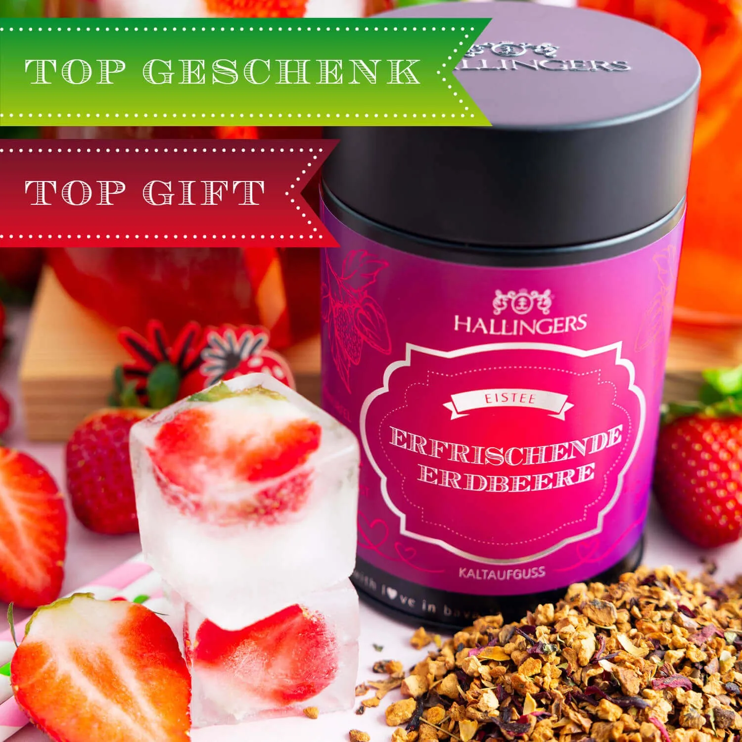 Unser Tipp: Schmeckt hervorragend mit frischen Minzblättern oder Eiswürfeln! Mit Liebe von Hand in Oberbayern verpackt!