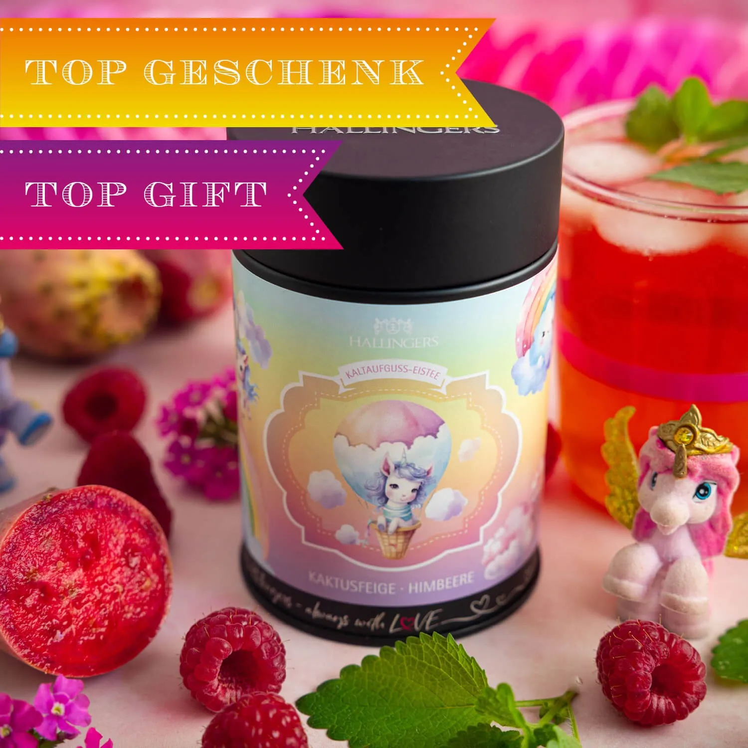 Überrasche Deine Liebsten mit perfekten Geschenken von Hallingers. Oder genieße selbst das Leben mit einer täglichen Tasse Hallingers Tee.